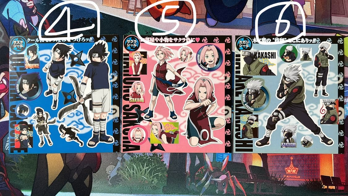 장당1000) 빈티지 나루토 스티커 낱장 상품이미지2