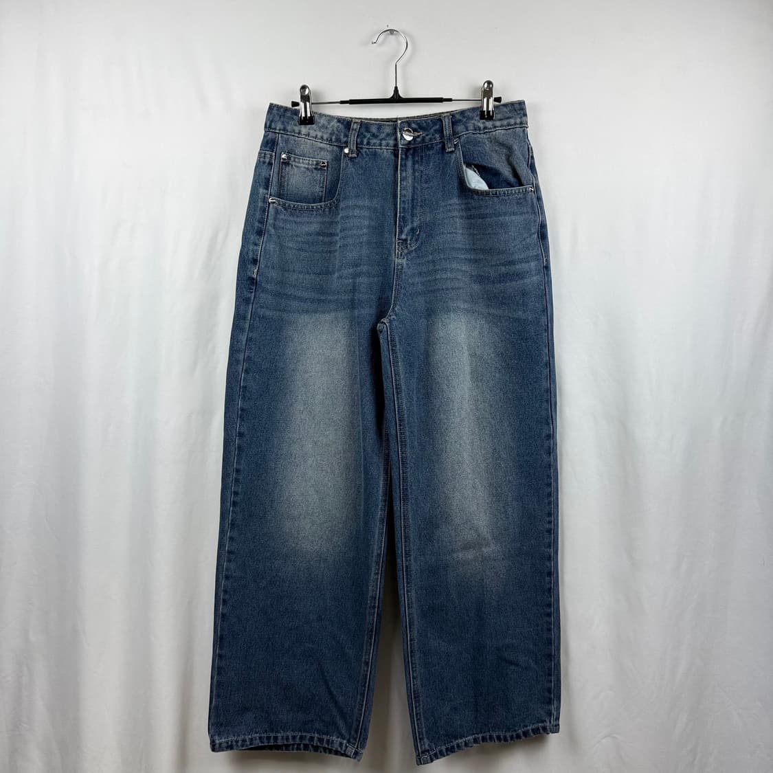 (S) 리메인세컨드 와이드핏 중청 데님 팬츠 상품이미지2