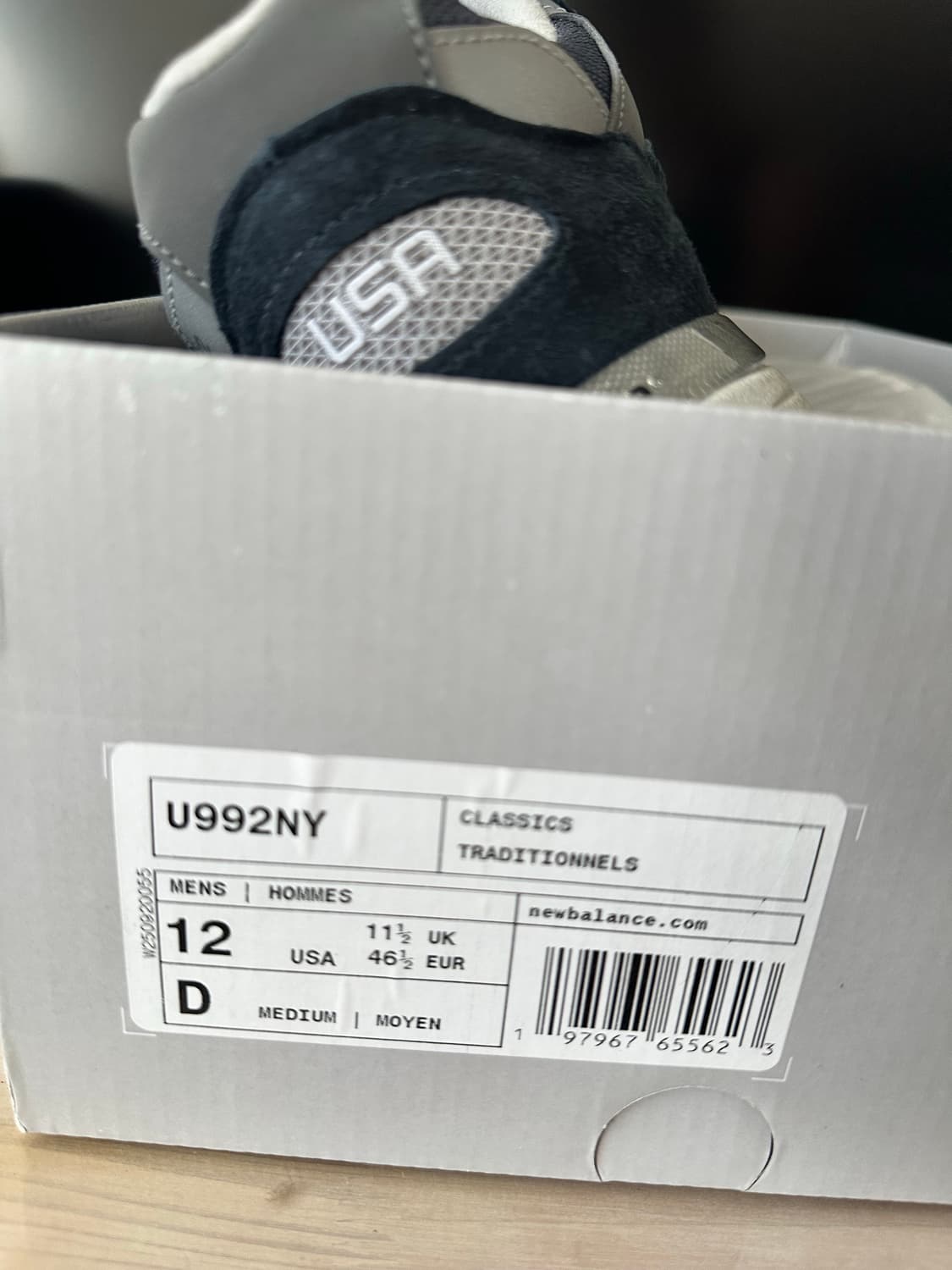 NewBalance 992 Core Navy 300size 상품이미지3
