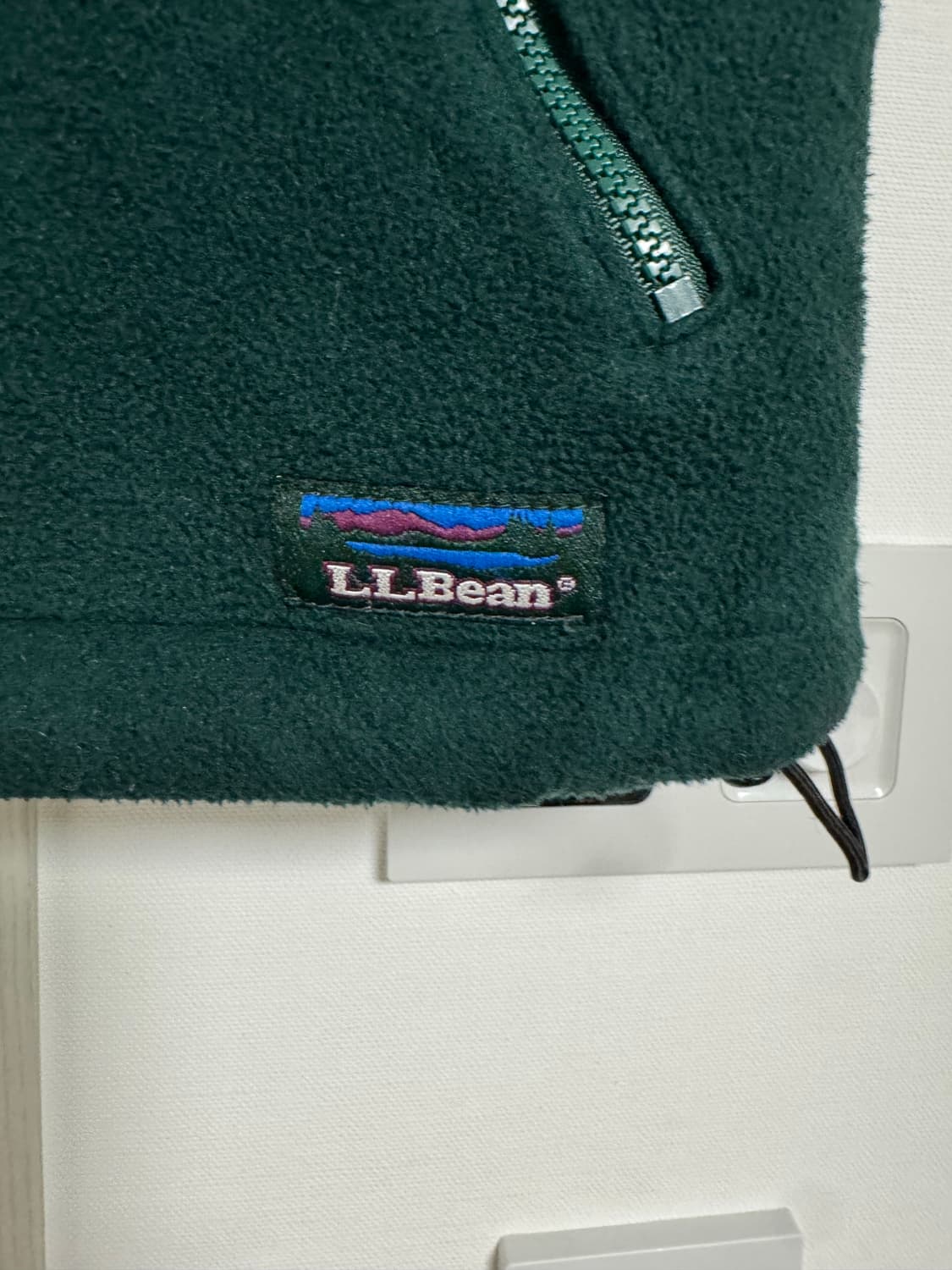 L.L.Bean 빈티지 플리스 베스트 그린 상품이미지3