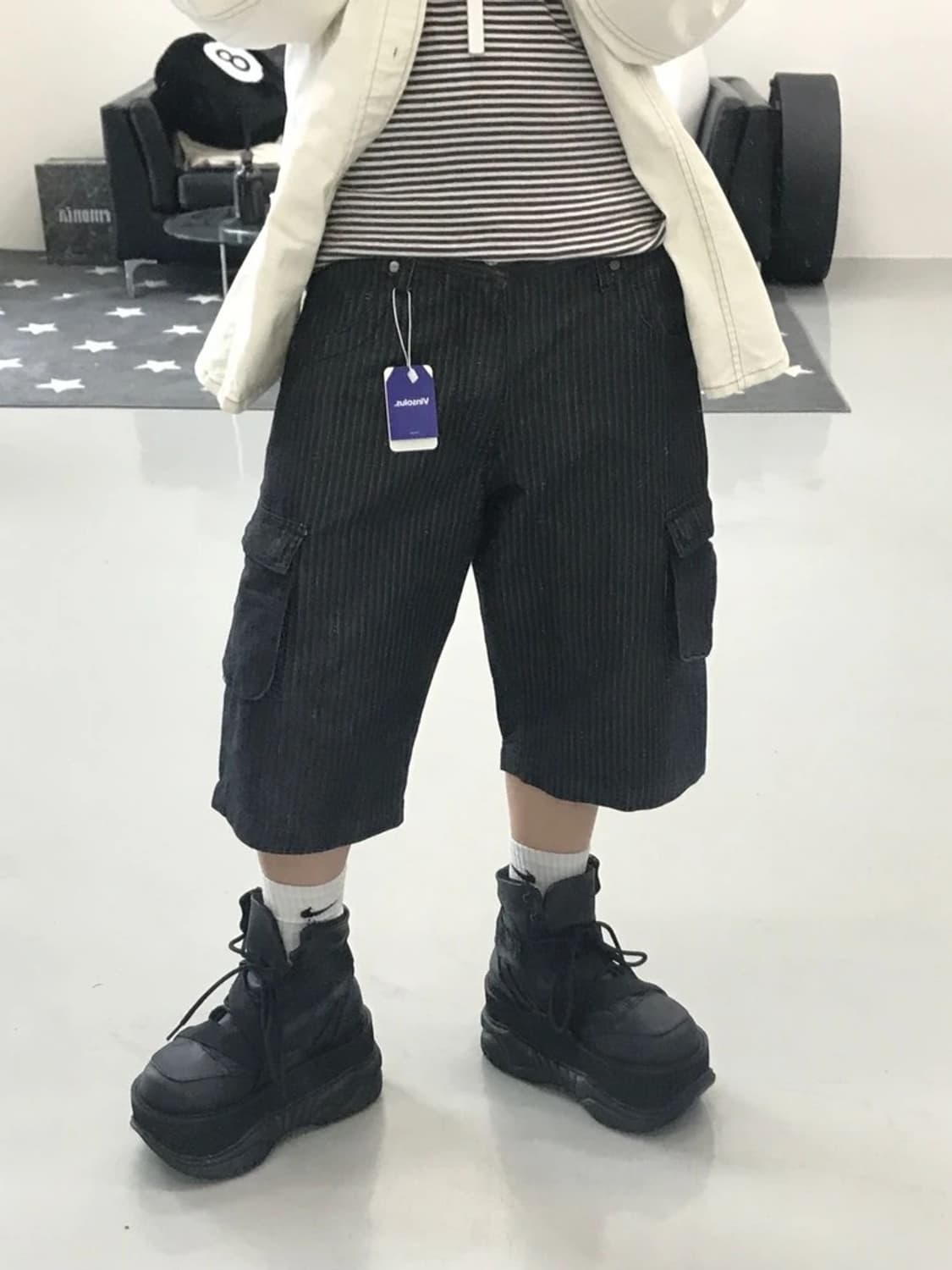 JPN 다크그레이 숏팬츠 상품이미지1