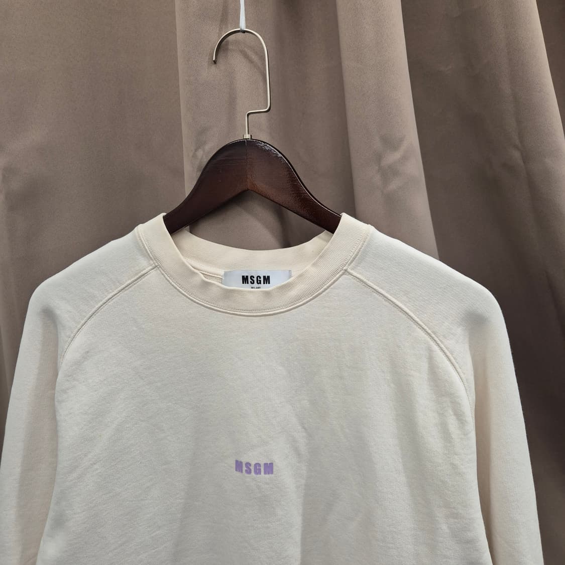 MSGM 아이보리 맨투맨 XL 상품이미지2