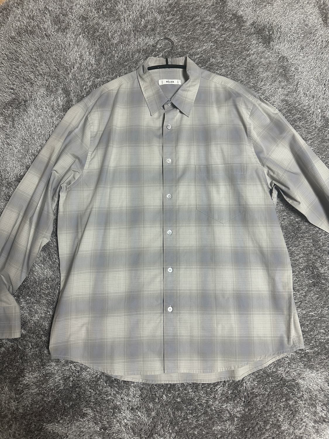 벨리에 마이라이브러리 콜라보 치코 체크 셔츠 M 100 사이즈 상품이미지2