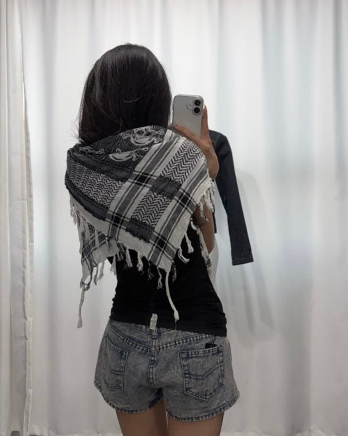 🎸스컬 프린팅 스카프🎸 상품이미지2