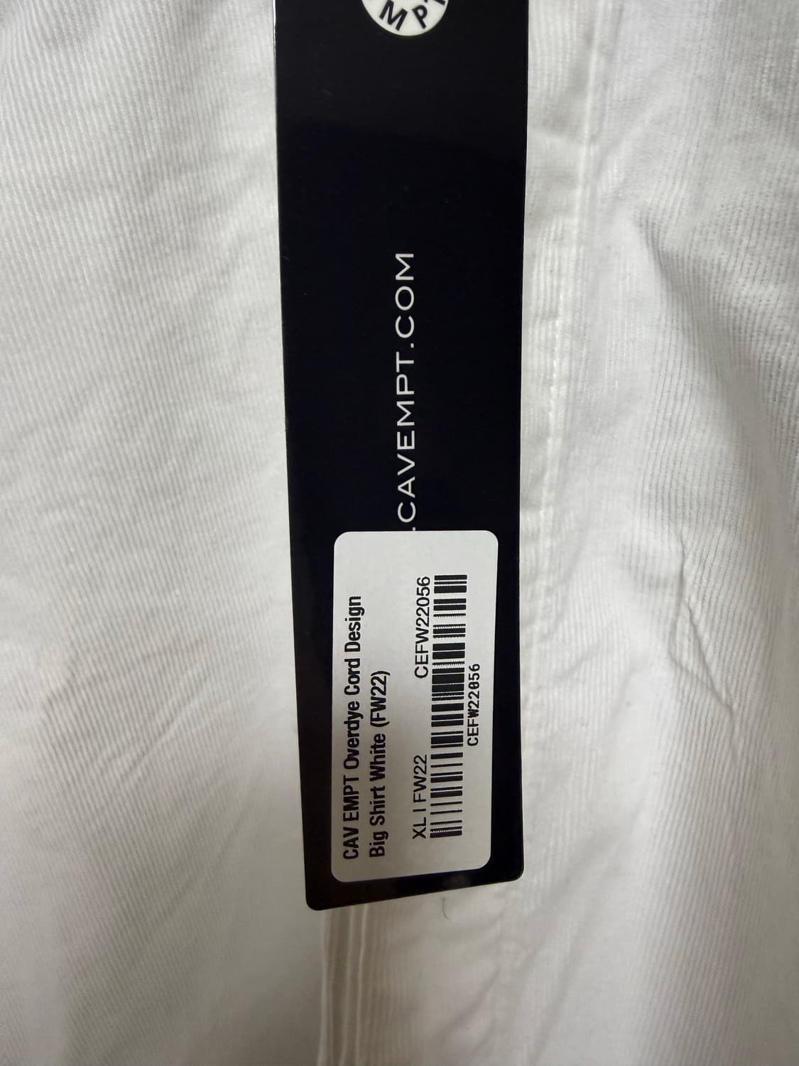 25SS 카브엠트 오버다이 코드 디자인 빅 셔츠 상품이미지2
