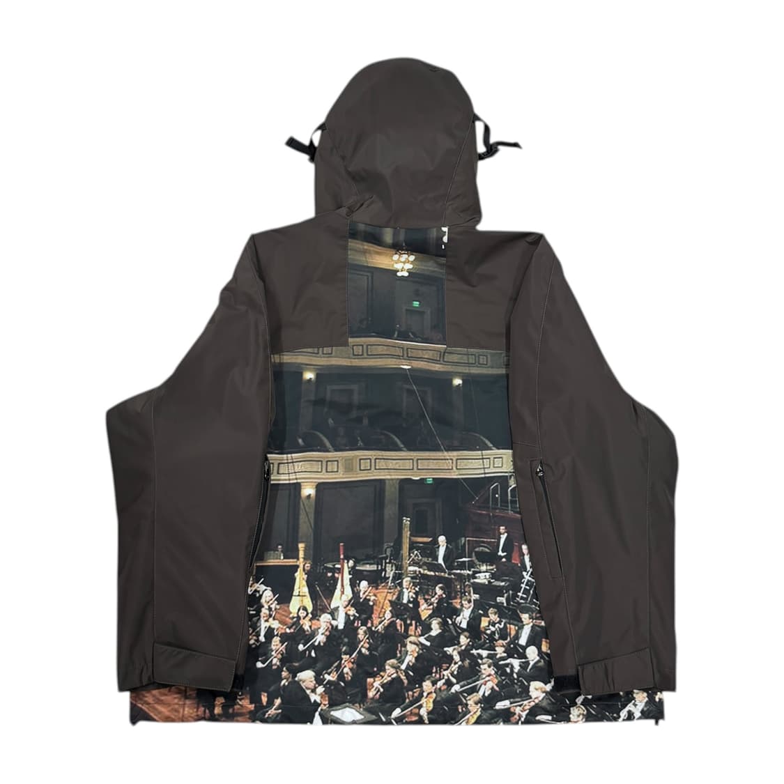 애프터프레이 밀리터리 후디 프린트 쉘 파카 바람막이 자켓 카키 L 상품이미지2