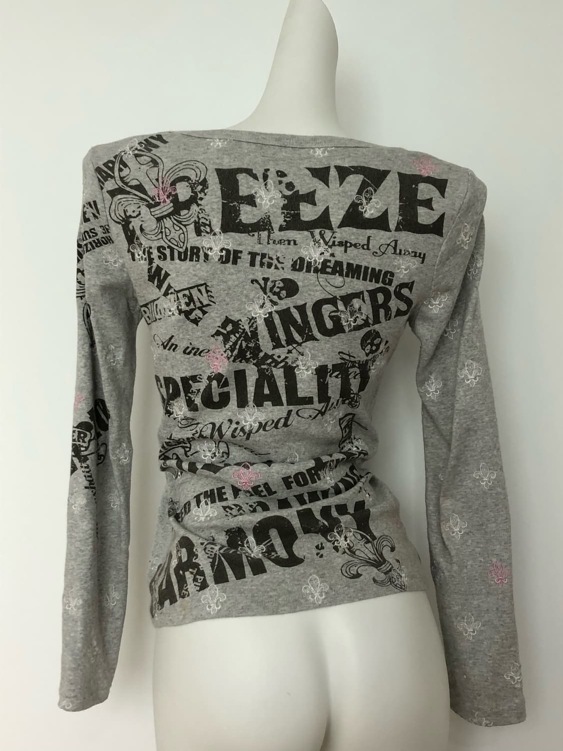 Glitz Death Ride gray top 상품이미지5
