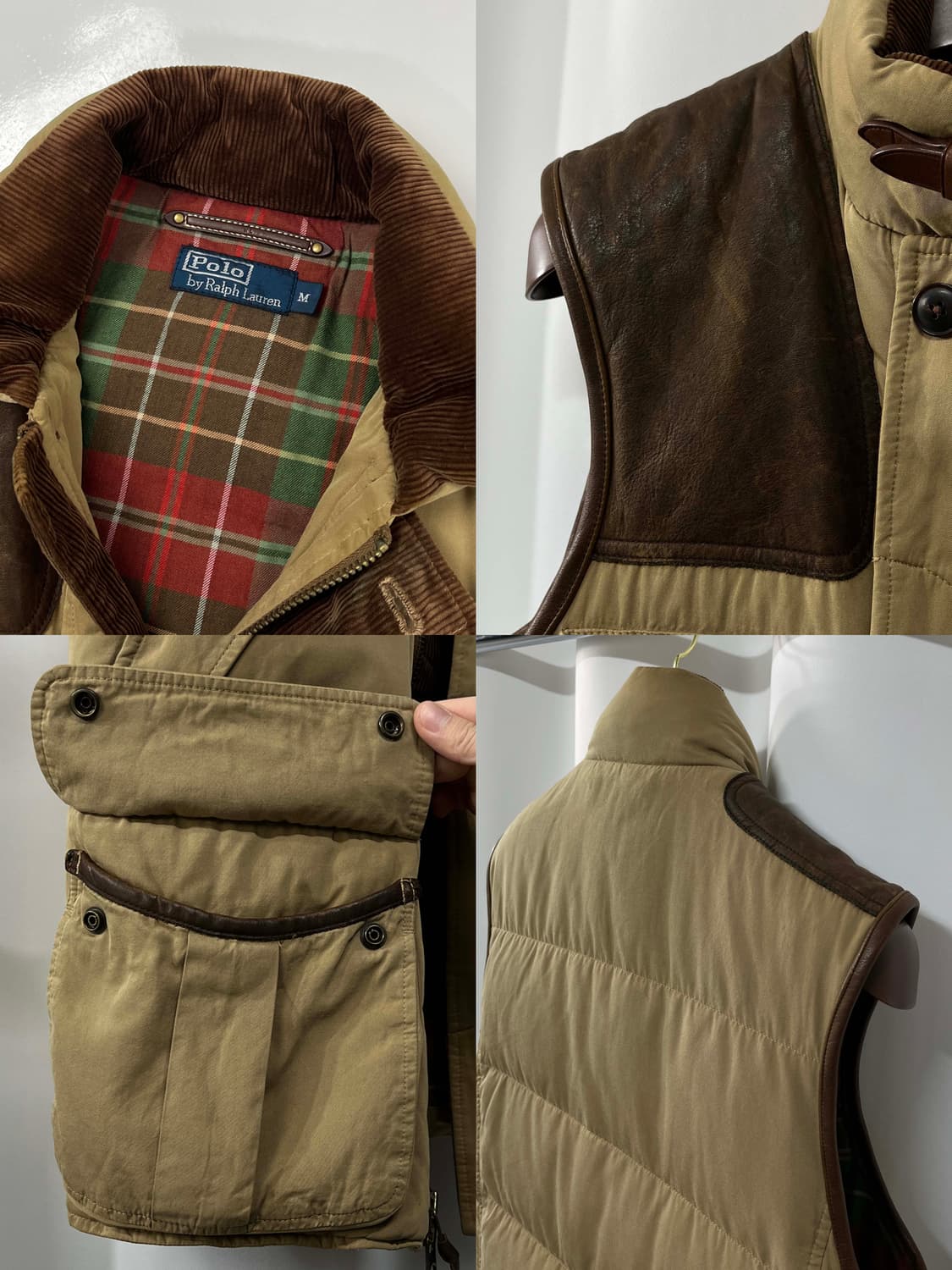 폴로 랄프로렌 카우하이드 캠튼 코듀로이 헌팅 다운베스트 자켓 상품이미지9