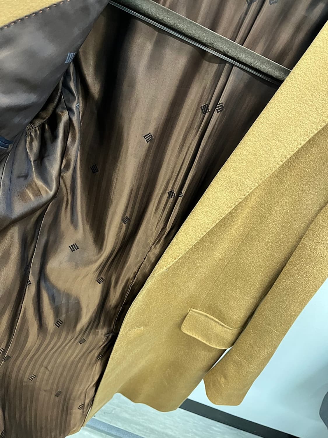 100) 마에스트로 카멜 캐시미어 코트  상품이미지10