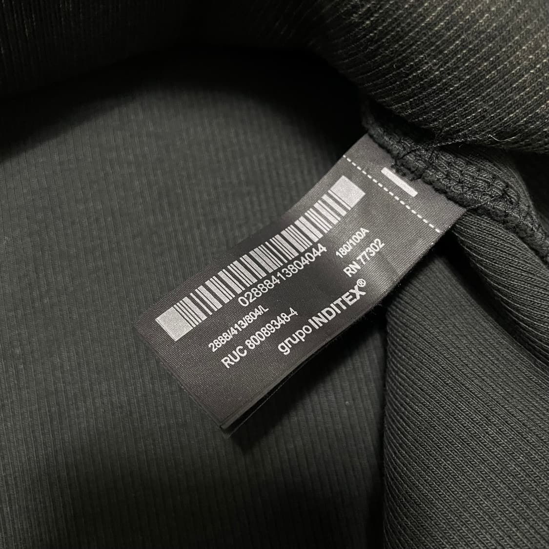 [L] 자라 골지 빈티지 숏 후드티 상품이미지3