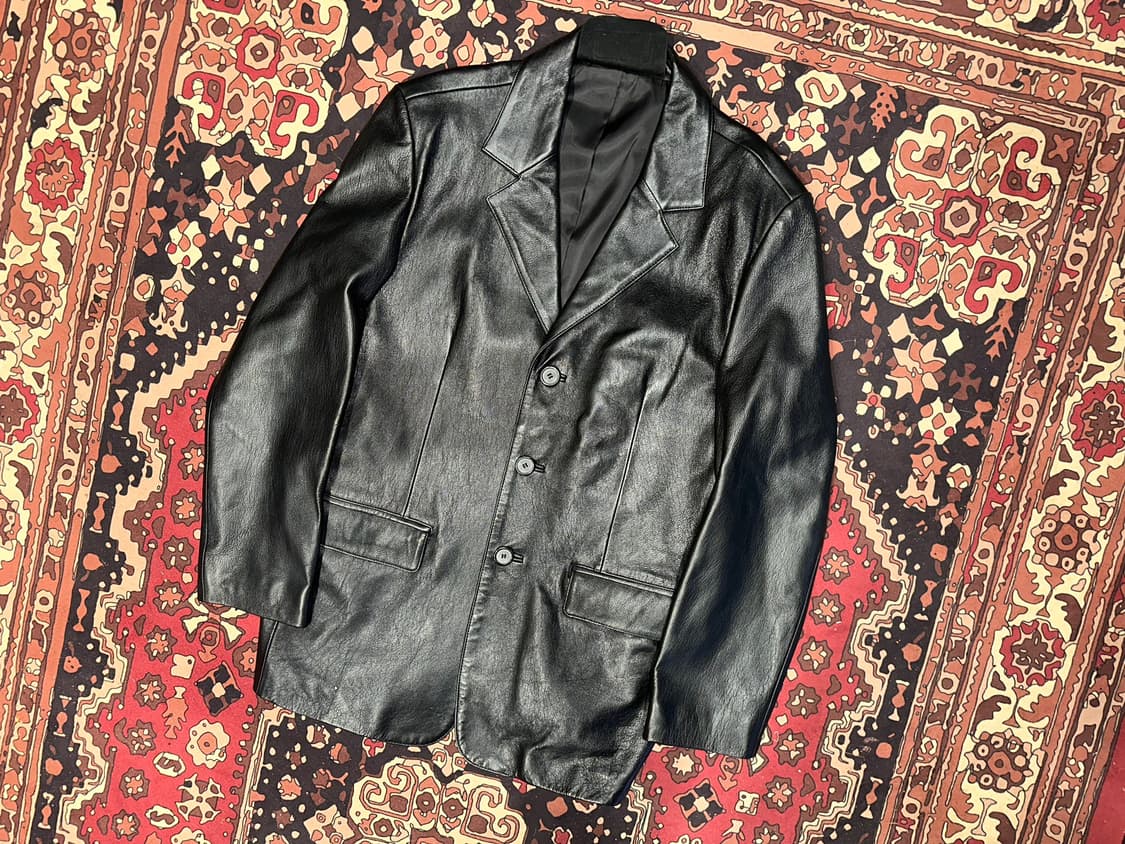 ( L-XL ) 가죽자켓 레더자켓 가죽블레이저 가죽카코트 양가죽 상품이미지1