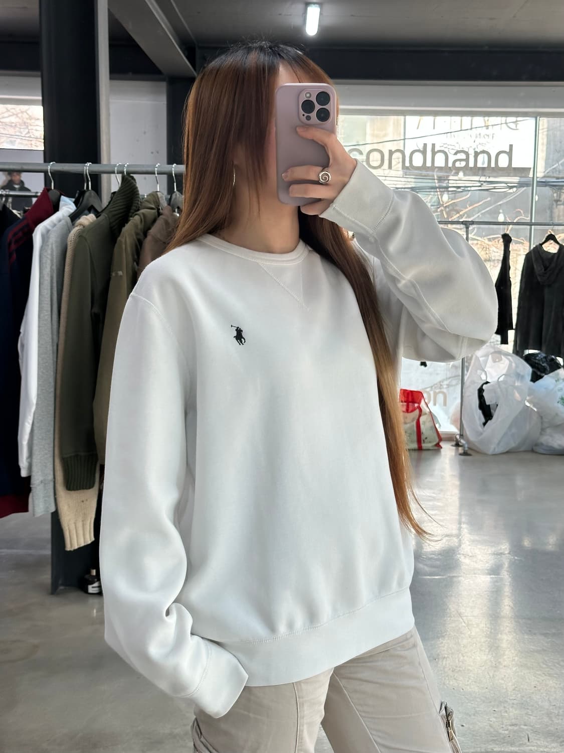 폴로랄프로렌 맨투맨 화이트 상품이미지3