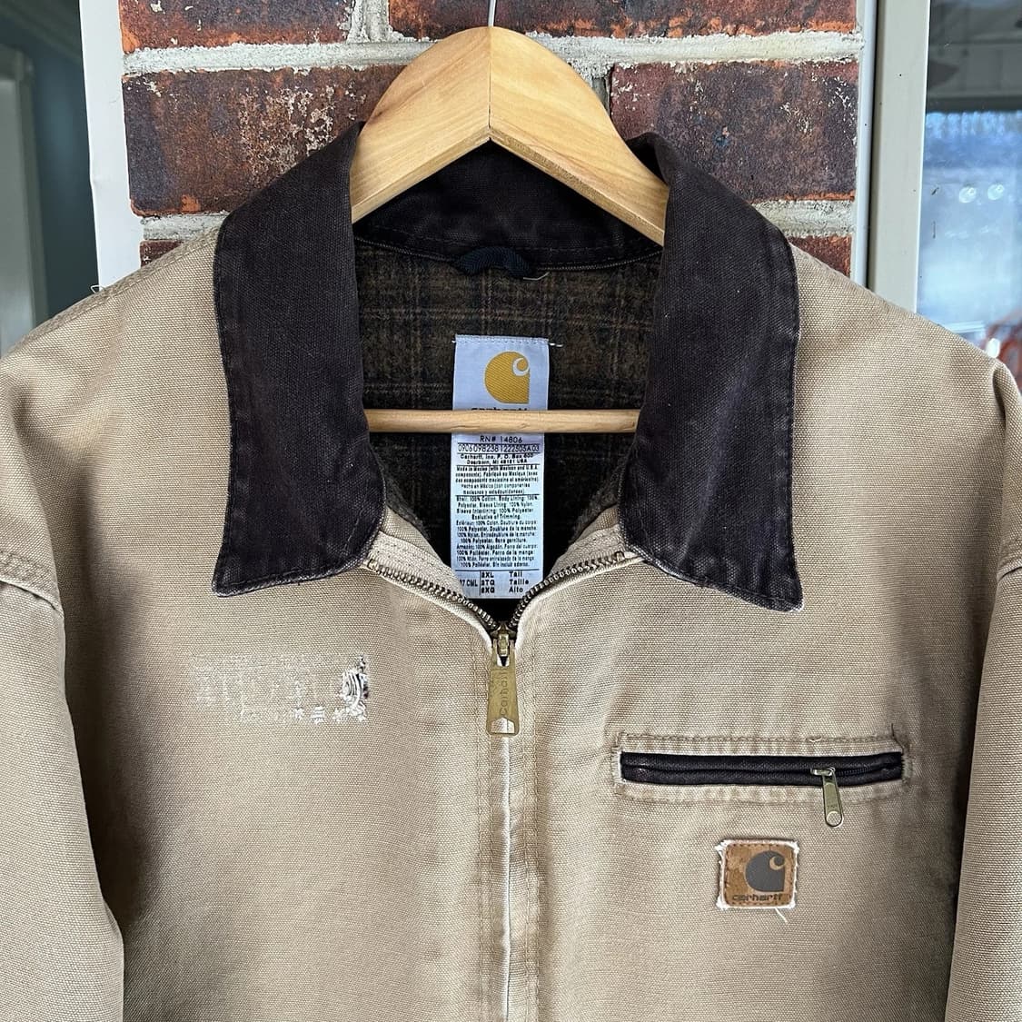 칼하트 J97 빈티지 디트로이트 자켓 카멜 상품이미지2