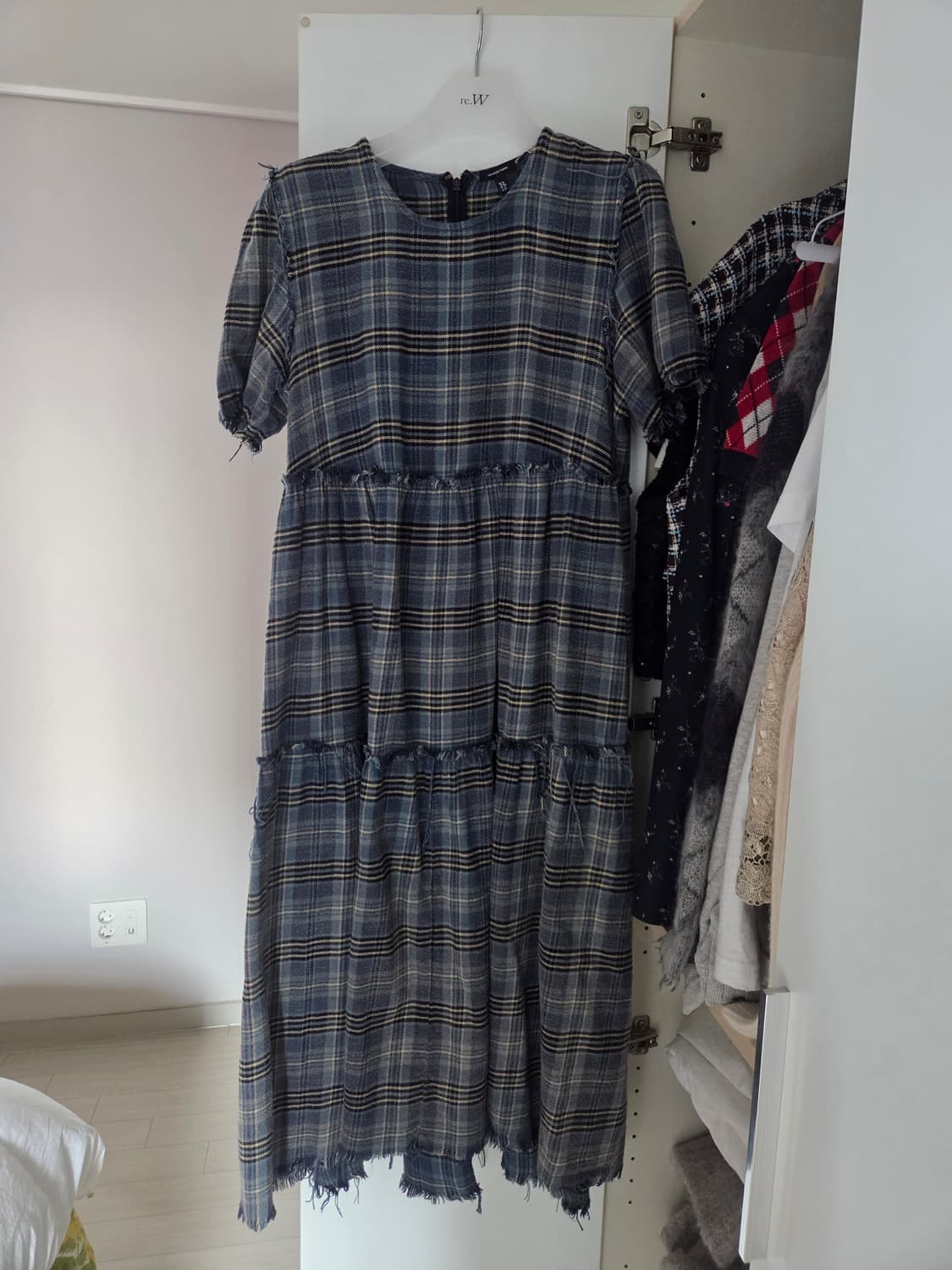 알써틴 R13 체크원피스 상품이미지3