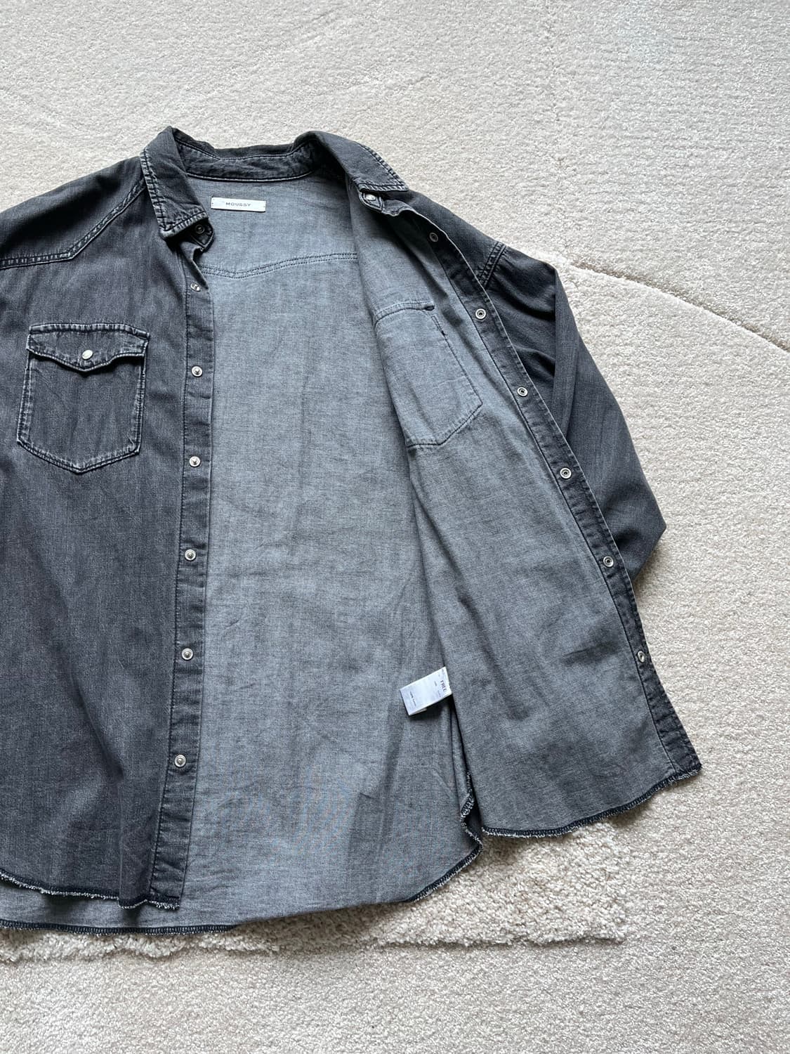 Moussy 웨스턴 블랙 데님 자켓 (103-105) 상품이미지6