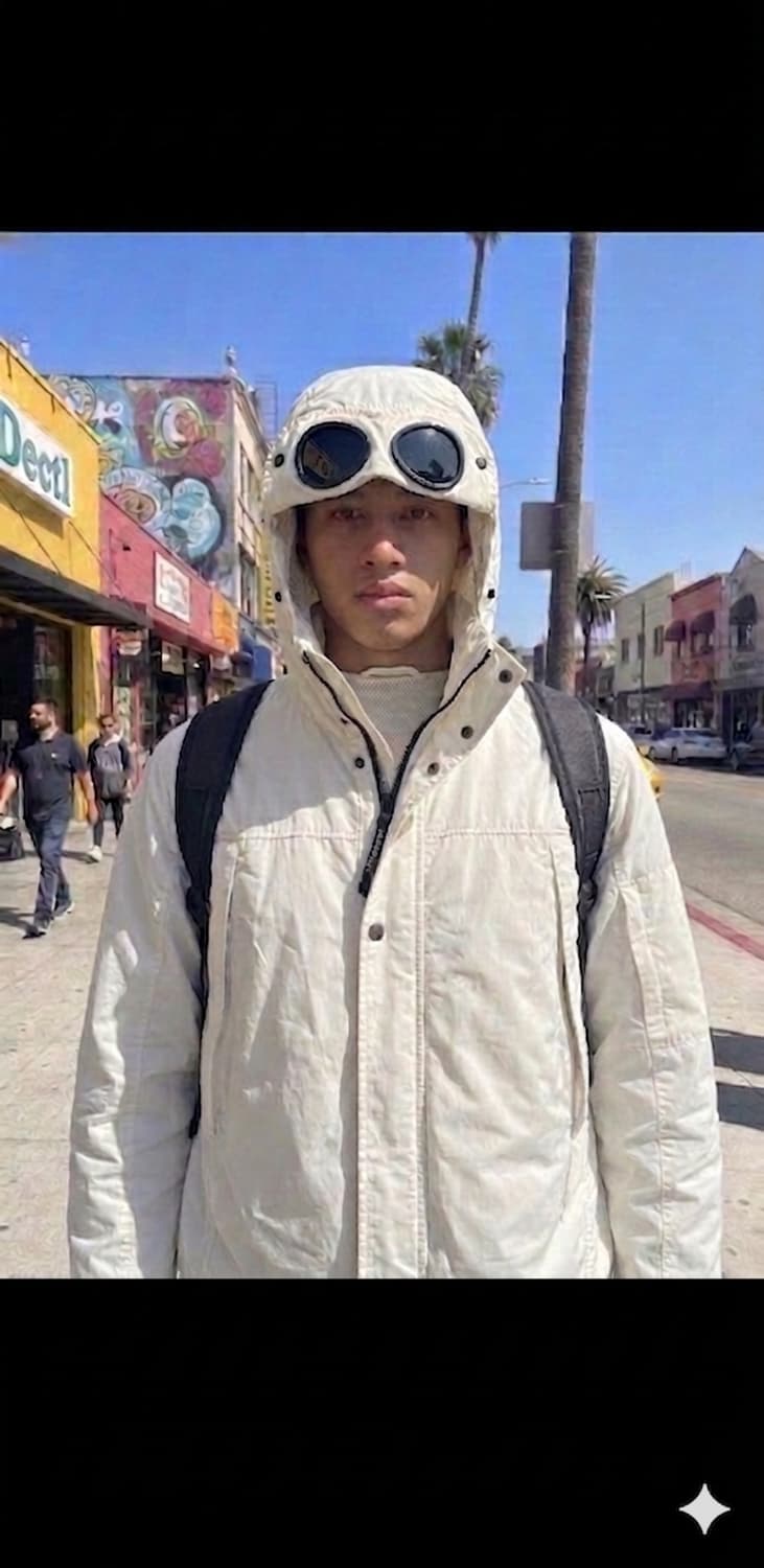 [국내정품] CP컴퍼니 멤리(MEMRI) 고글 자켓 화이트(100) 상품이미지1