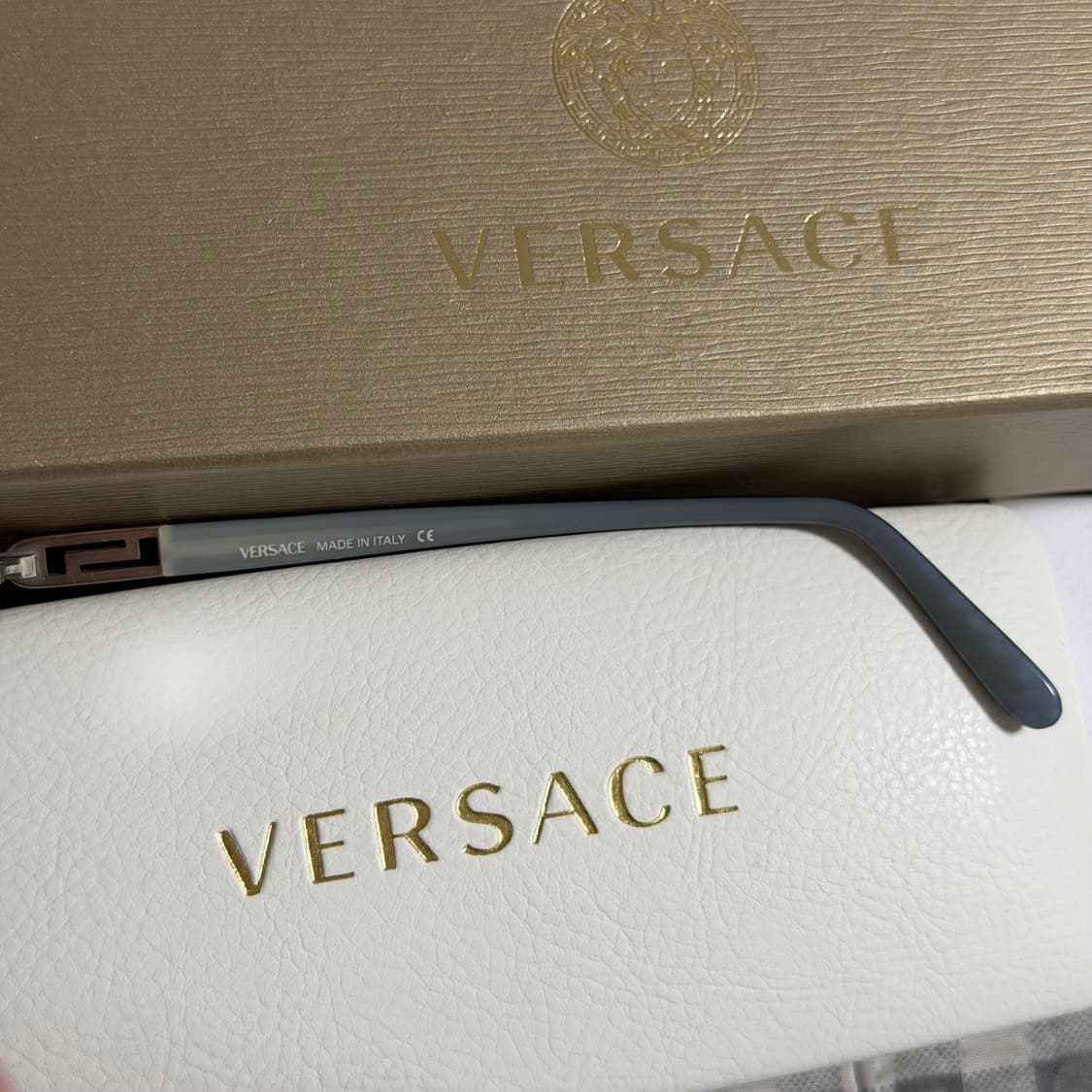 (OS) Versace 베르사체 아이스아웃 라운드 안경 은장 상품이미지8