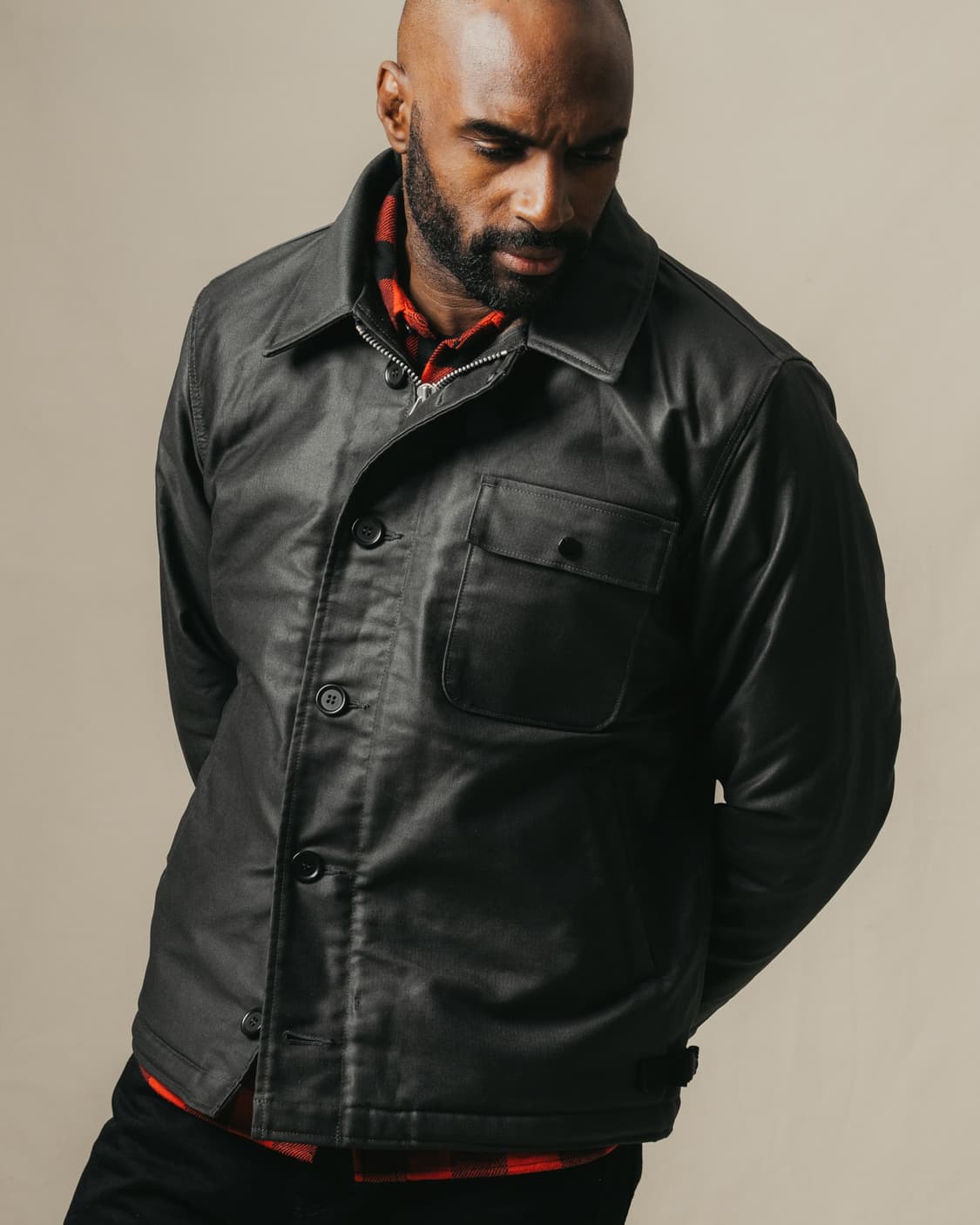 아이언하트 A-2 덱자켓 XXL 블랙 상품이미지3