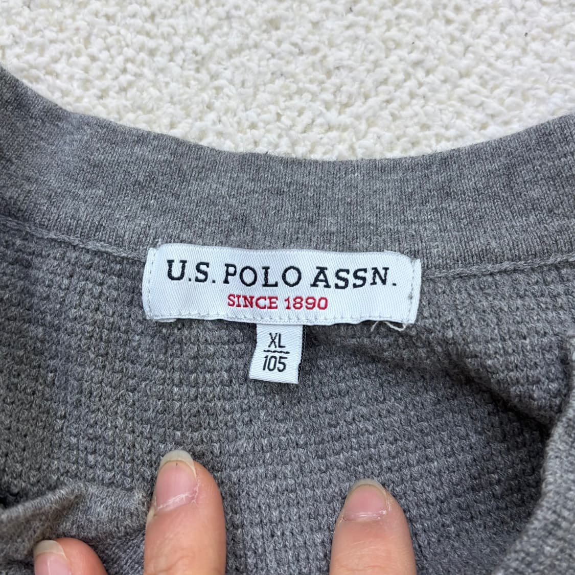 XL US폴로 브이넥 반팔 티셔츠 0320E 상품이미지3