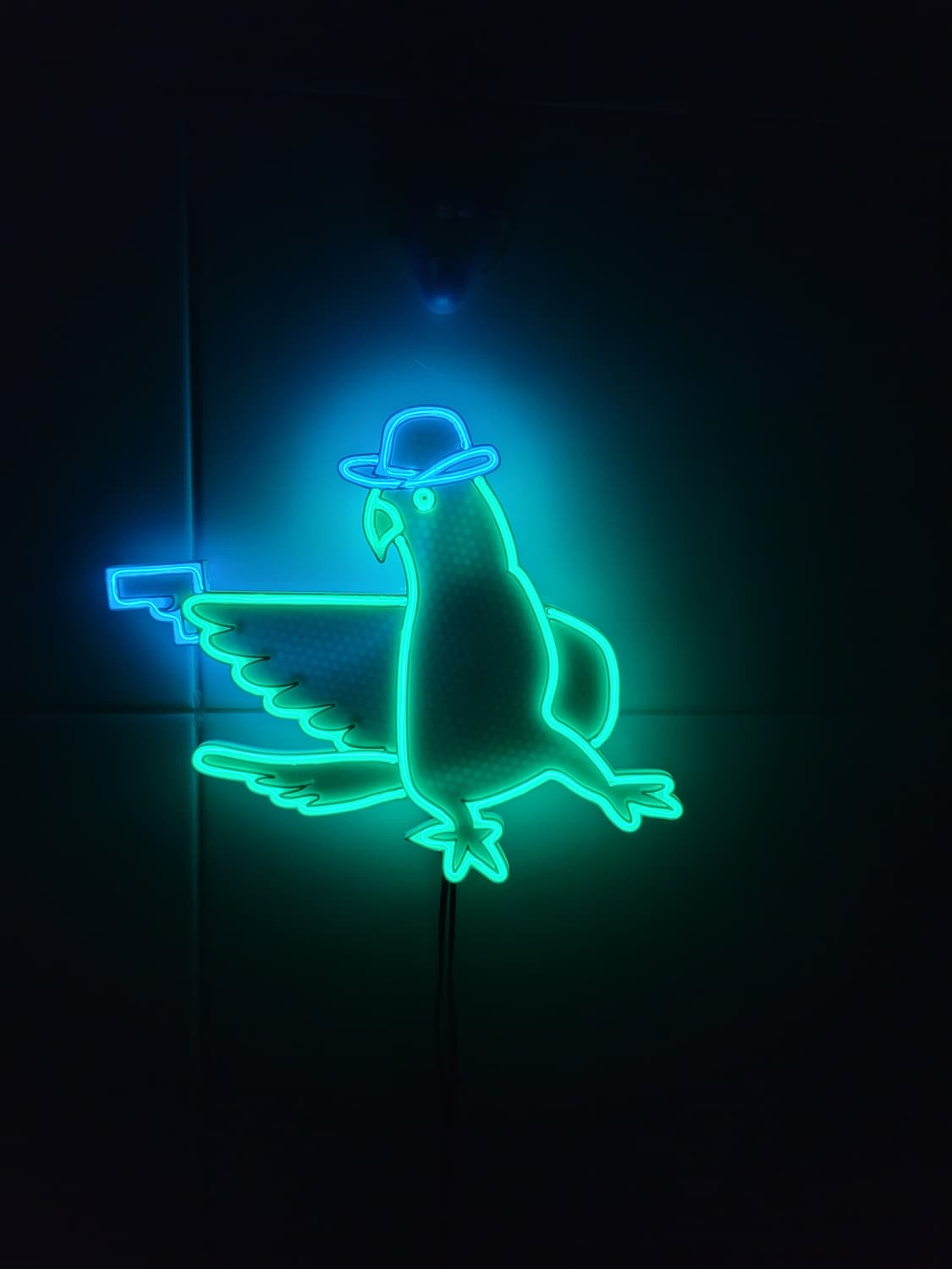 네온사인 앵무새 카우보이 led 램프 조명 무드등 상품이미지3