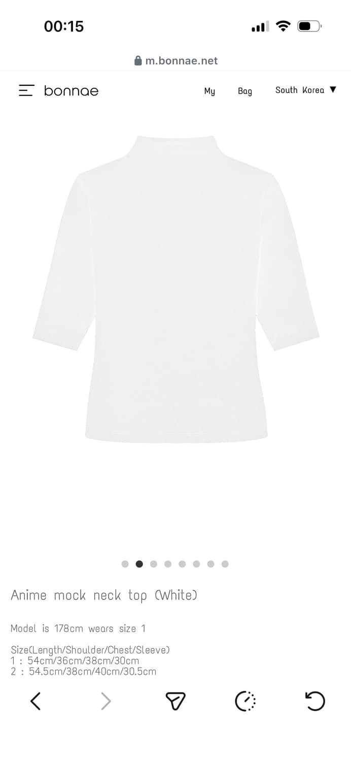 새상품) 본네 Bonnae anime 애니메 모크넥 탑 상품이미지5