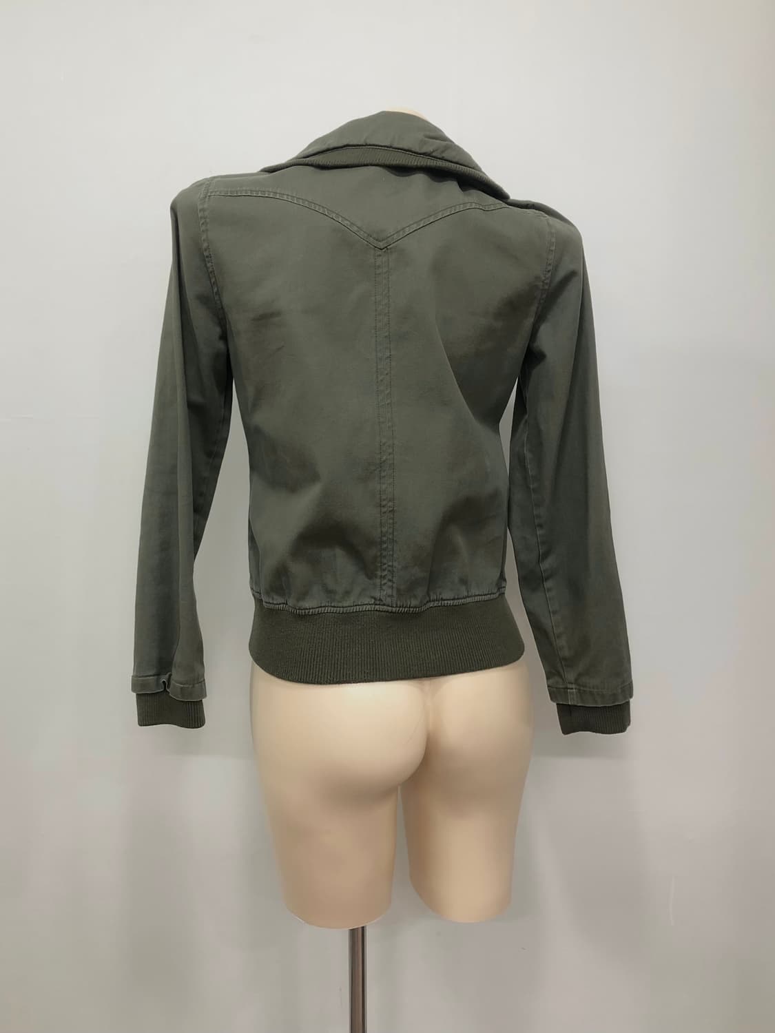 у2k khaki military zip up jacket 상품이미지2