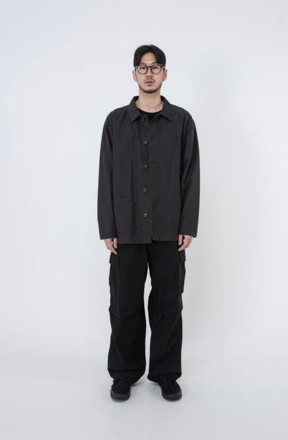 아워셀브스 23SS 넵 백 트윌 워크자켓 차콜 3사이즈 상품이미지6