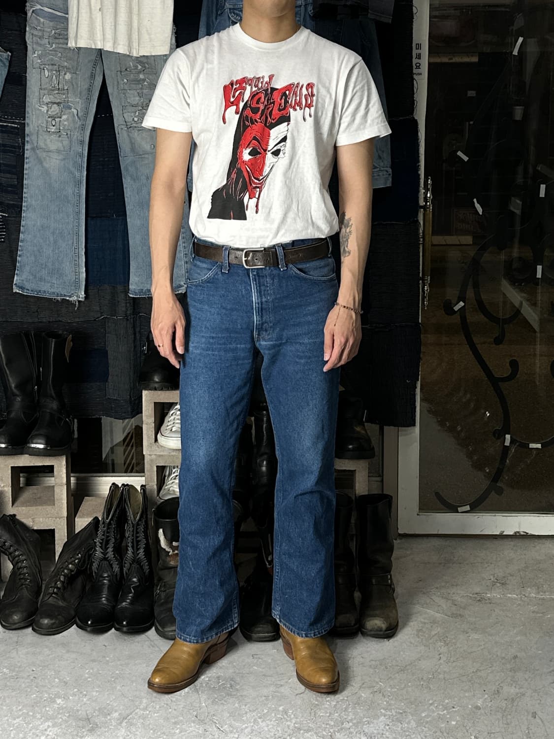 90's USA Made 토니라마 카우보이 웨스턴 부츠 상품이미지10
