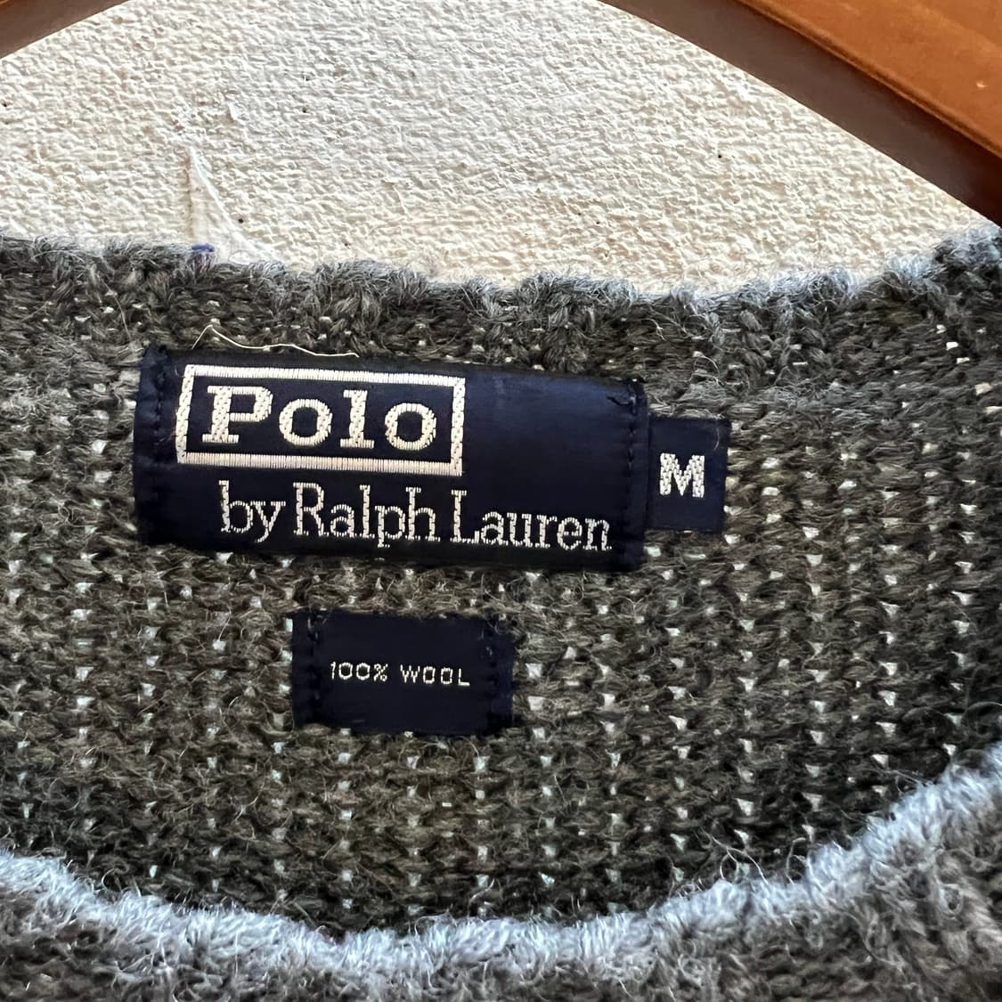 90s 폴로 울 헤비 니트 상품이미지6