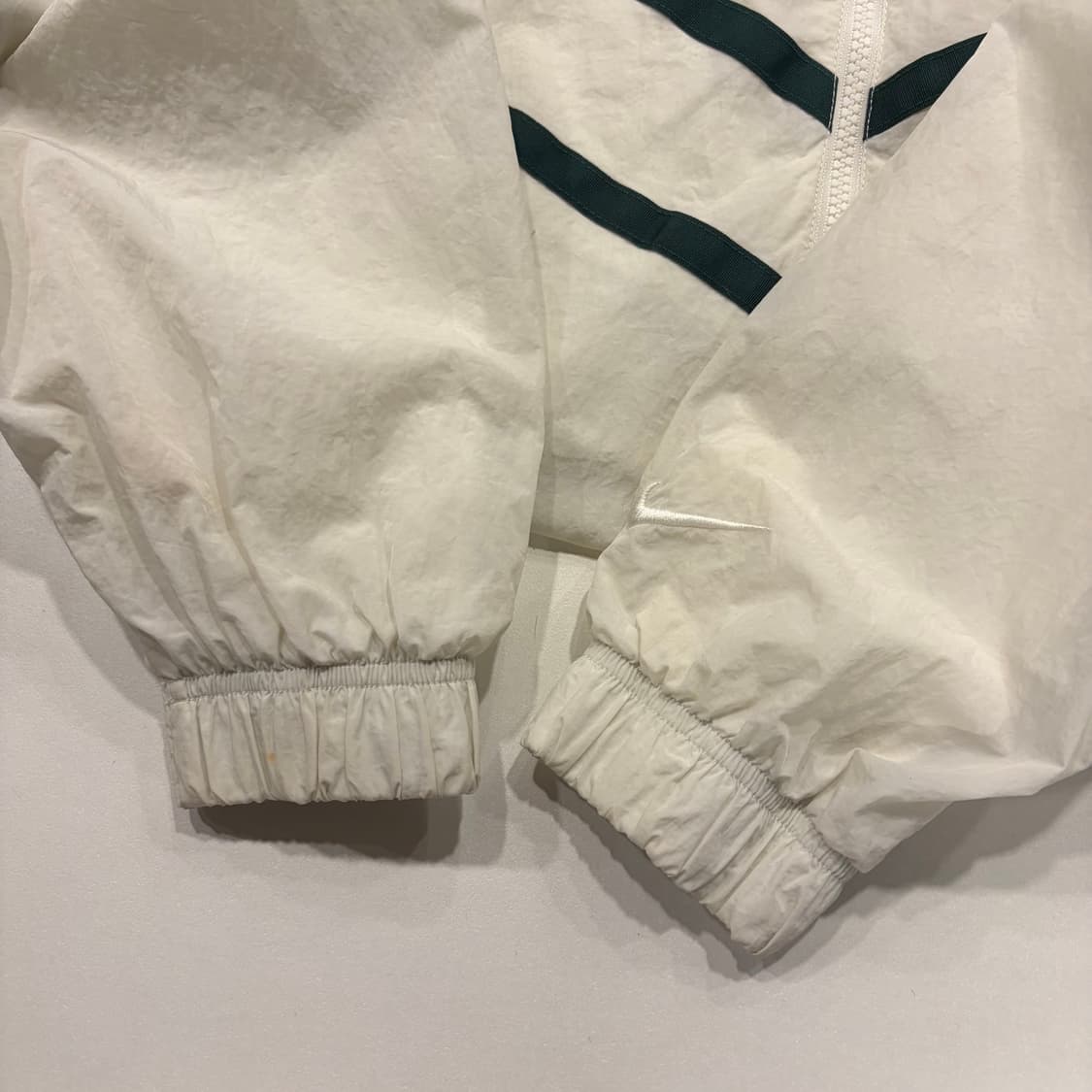 [L] 나이키 우븐 화이트 바람막이 집업 자켓 점퍼 C477 상품이미지10