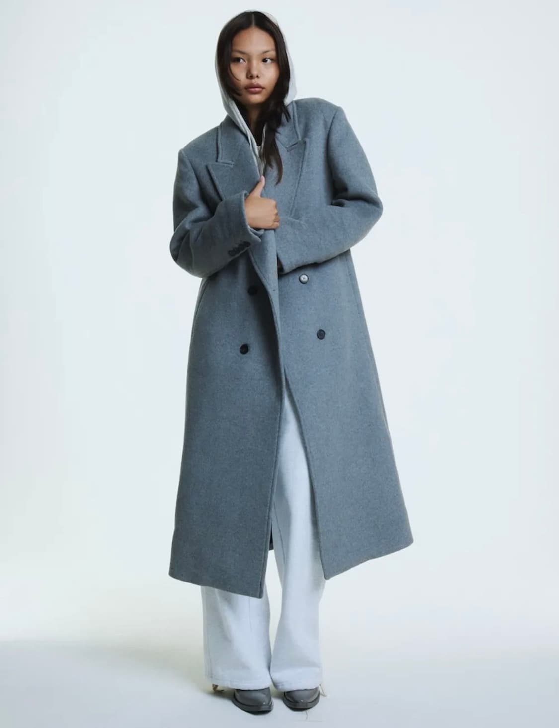 글로니 클래식 울 코트 그레이 G WOOL COAT - LONG 상품이미지1