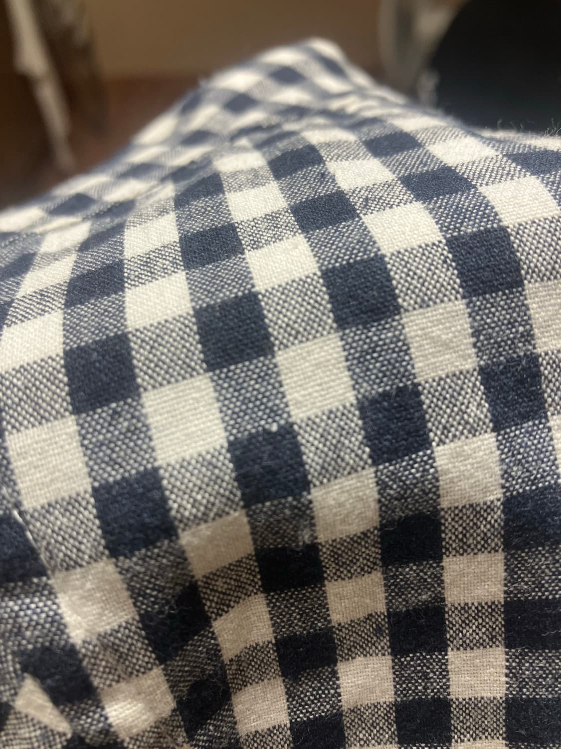 에스피오나지 - 더블 포켓 깅엄 셔츠 (네이비) 상품이미지4