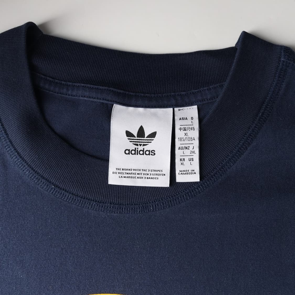 아디다스 VRCT SS TEE 센터로고 네이비 XL 상품이미지5