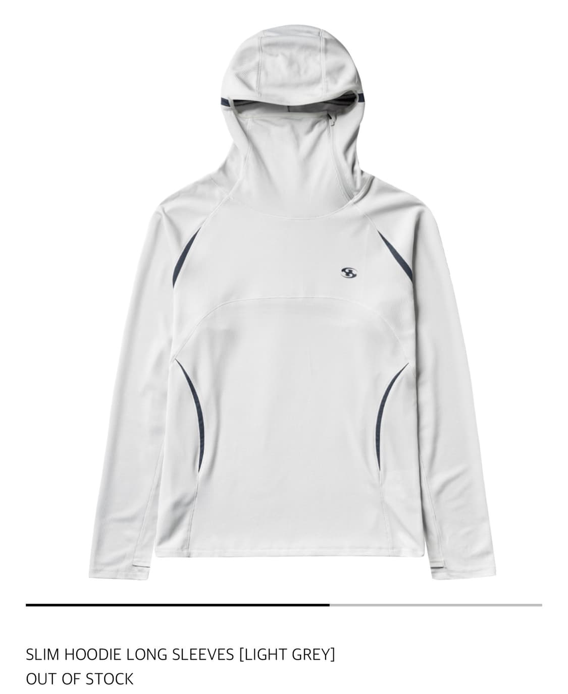 신산기어 슬림후디 롱슬리브 [LIGHT GREY] 상품이미지2