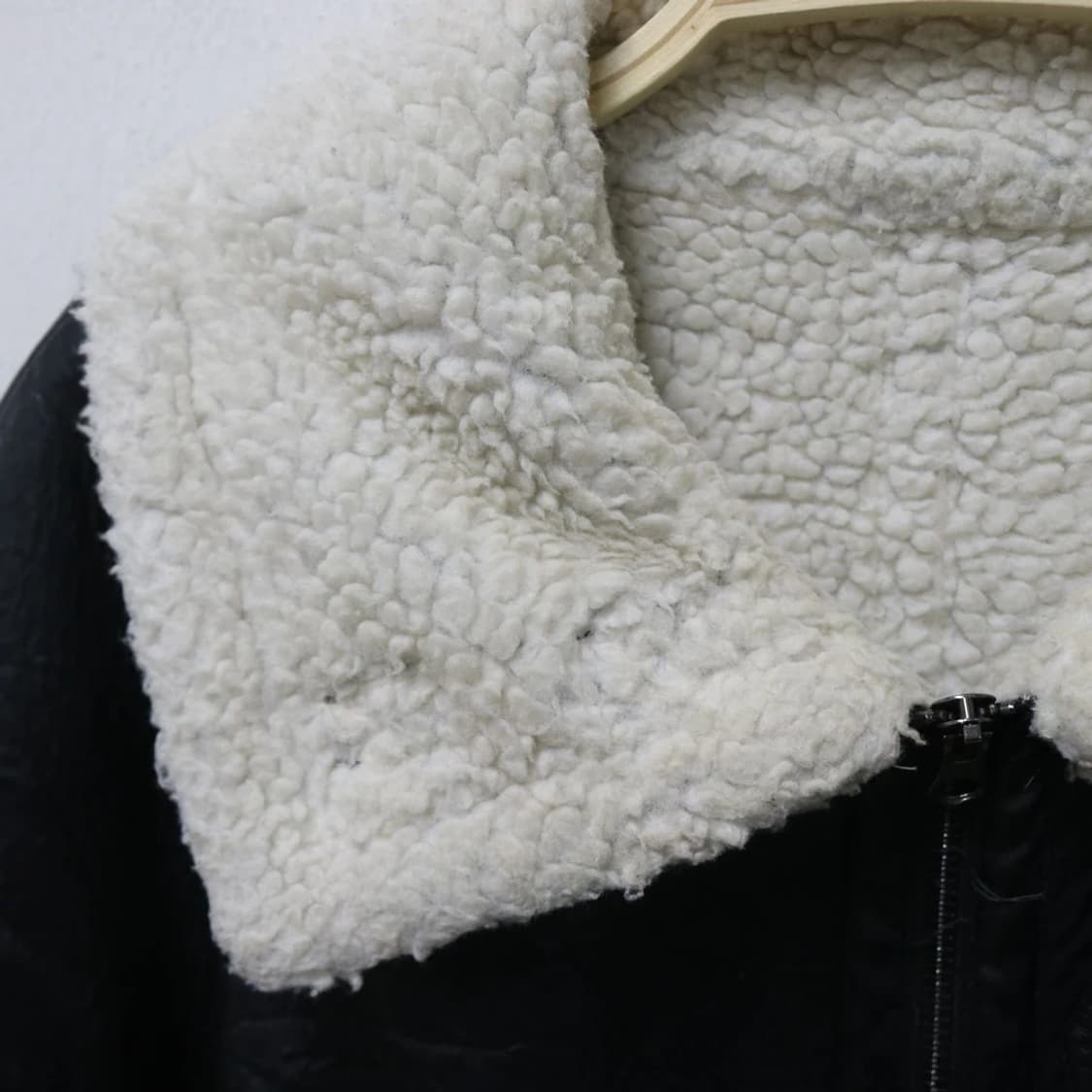 CHICO 양털 하이넥 합성 가죽 자켓 62307 상품이미지7