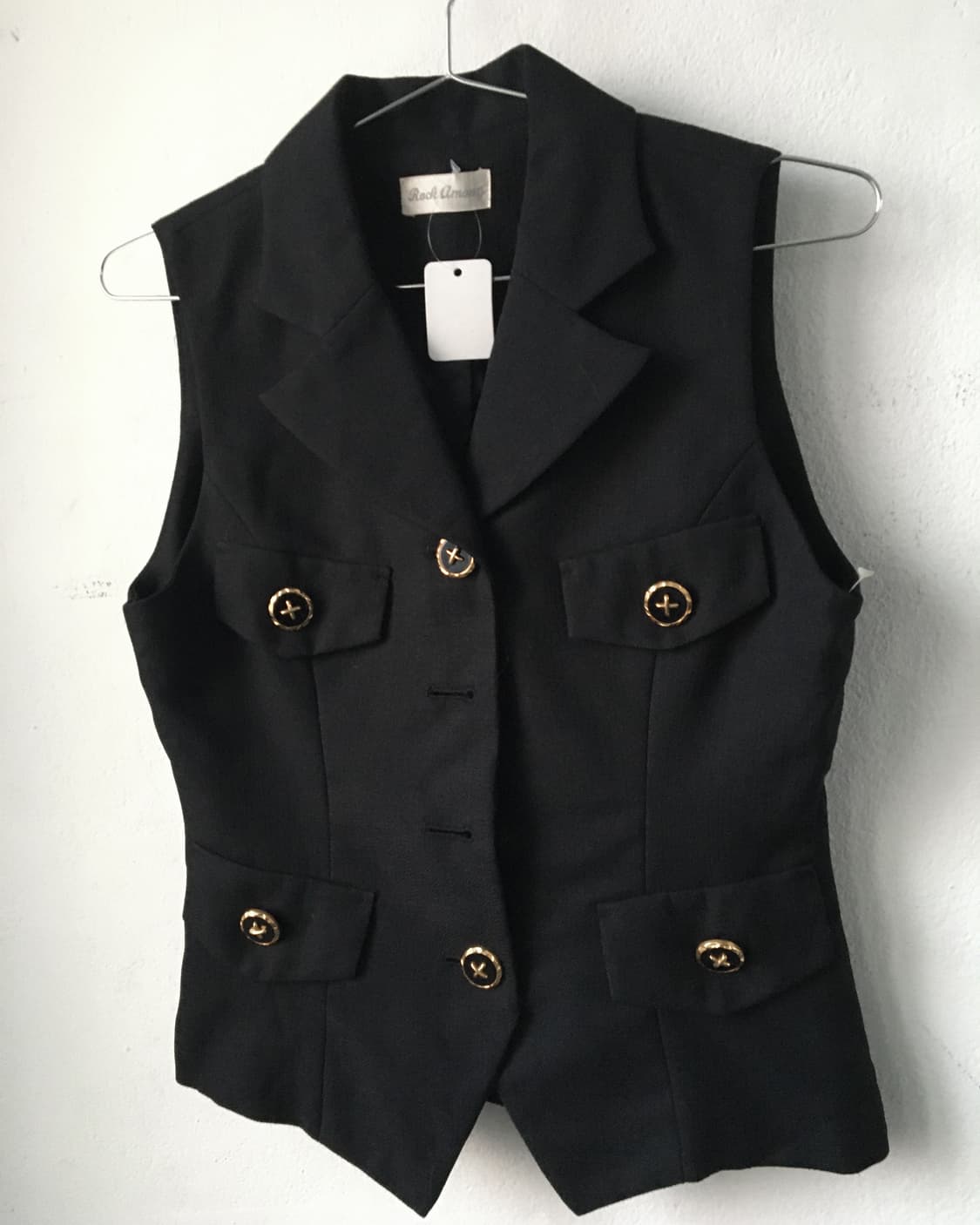 Button point shirt vest 상품이미지3