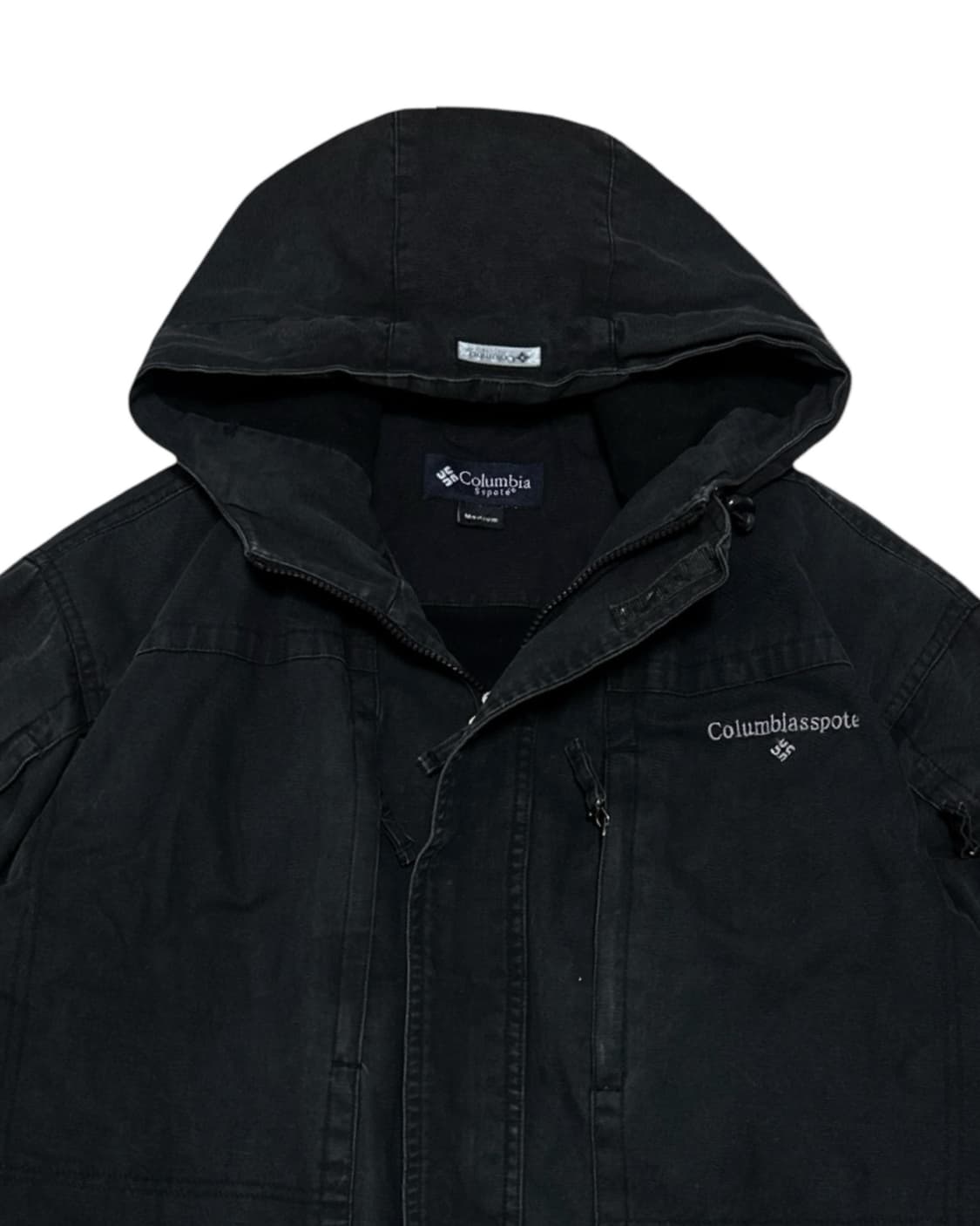 컬럼비아 블랙 워시드 후드 워크자켓 상품이미지3