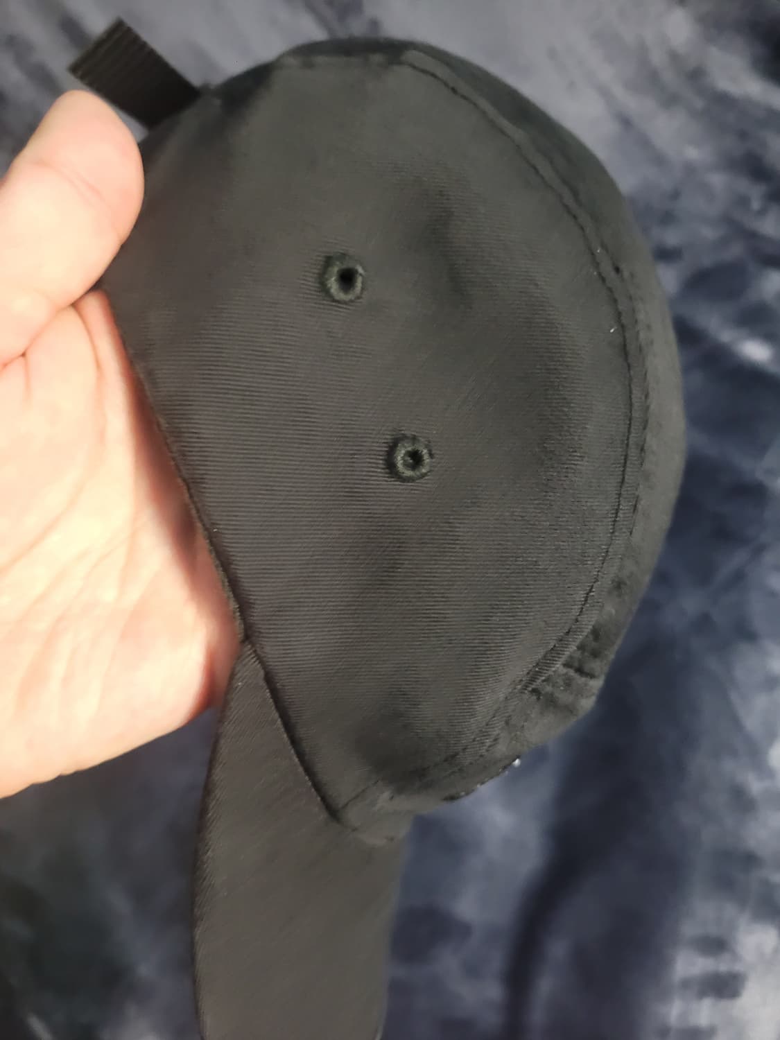 슈프림 워시드 치노 트윌 캠프캡 블랙 - 24SS 상품이미지2