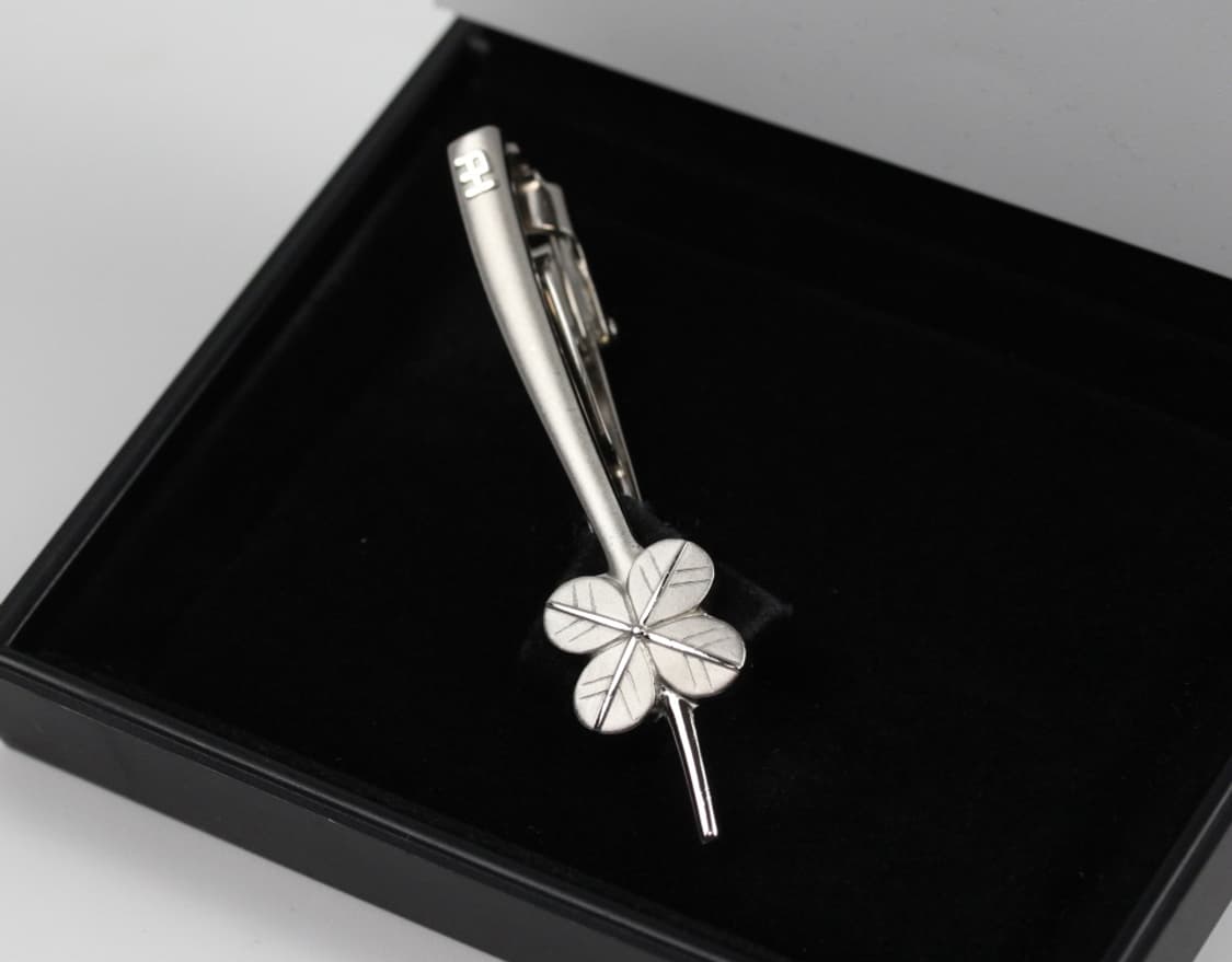 소니아리키엘 A+등급 5.6cm 네잎클로버 명품 넥타이핀 빈티지 상품이미지1