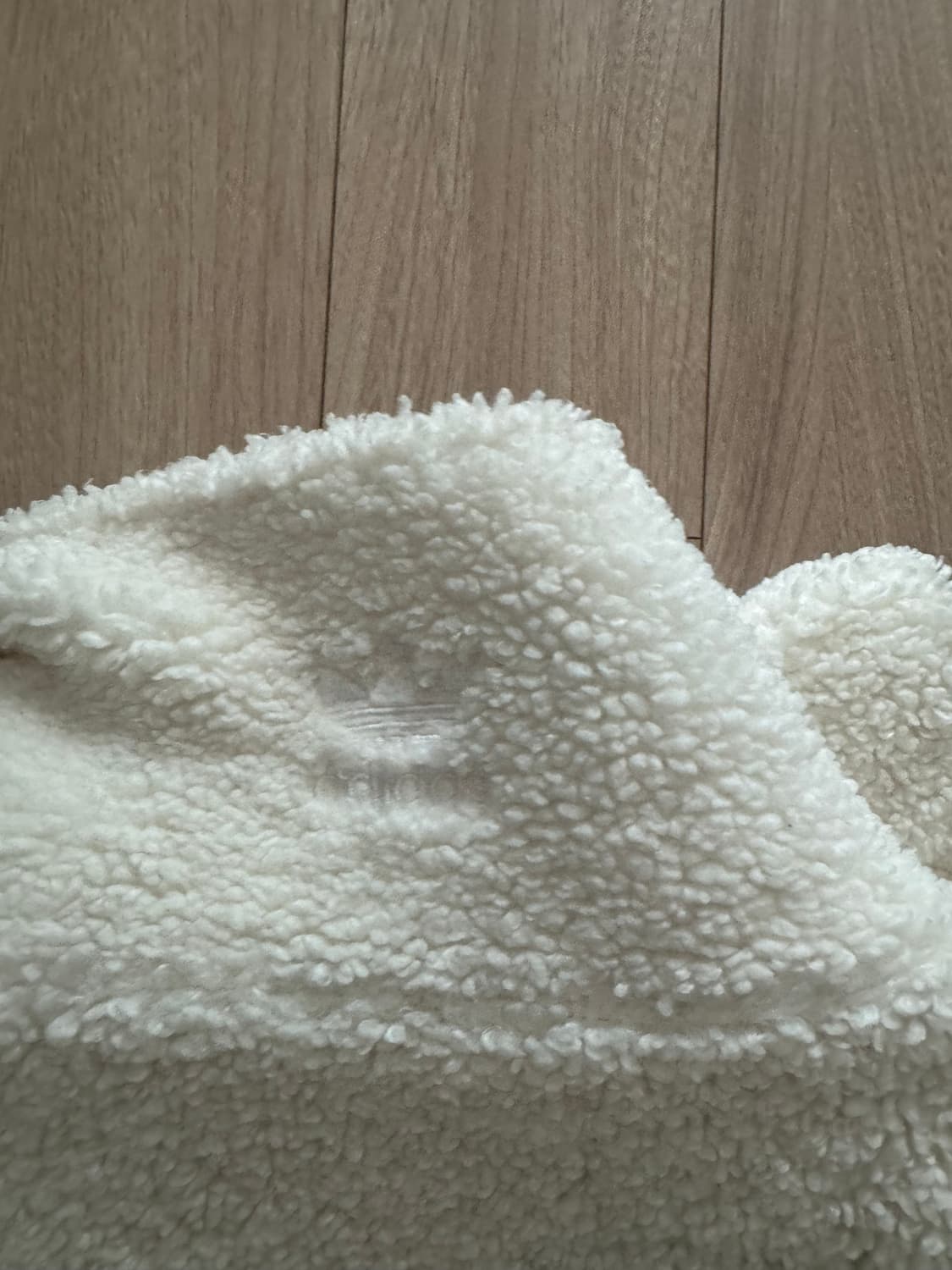 아디다스 빅 트레포일 플리스 재킷 화이트 L gc8696 상품이미지3