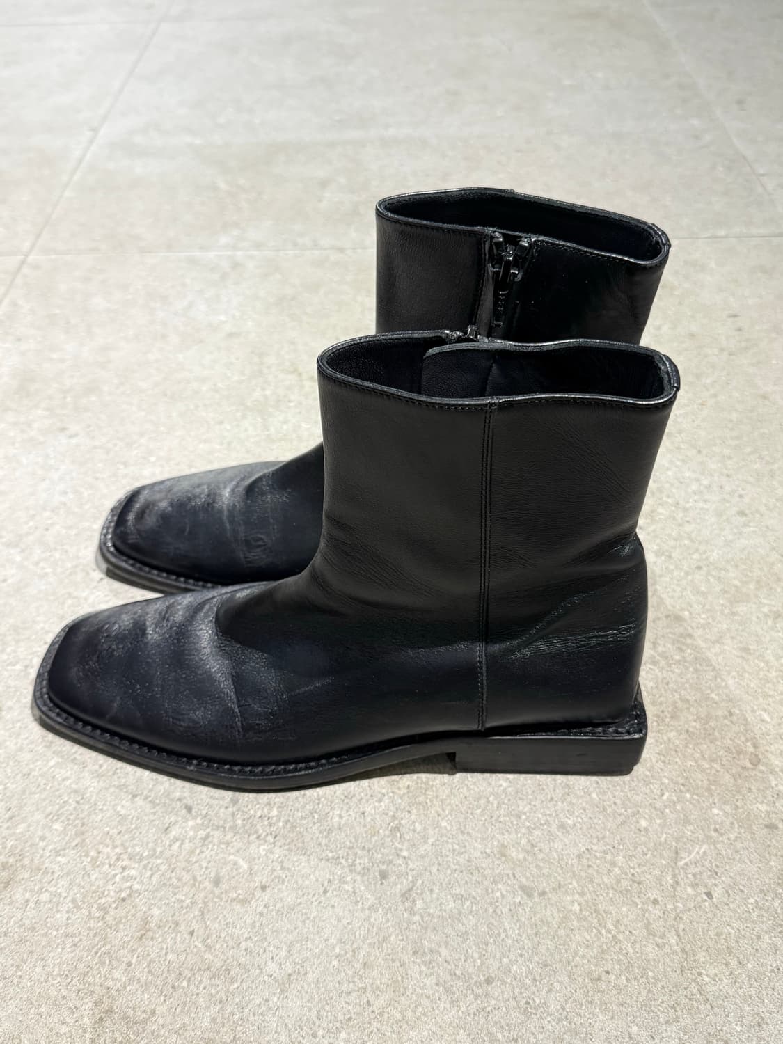 발렌시아가 BB림 스퀘어힐 부츠 37.5 상품이미지3