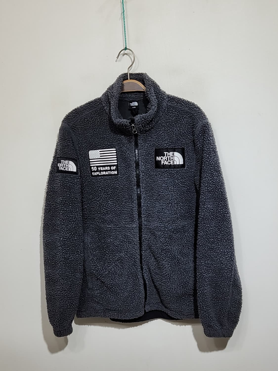 (M) 노스페이스 플리스 점퍼 차콜 뽀글이 후리스 자켓  상품이미지1