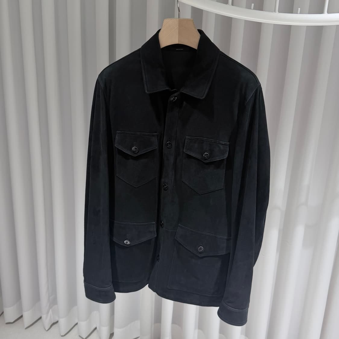 (A+/52) / 톰포드 카프스킨 스웨이드 사파리 레더 트러커 자켓 상품이미지2