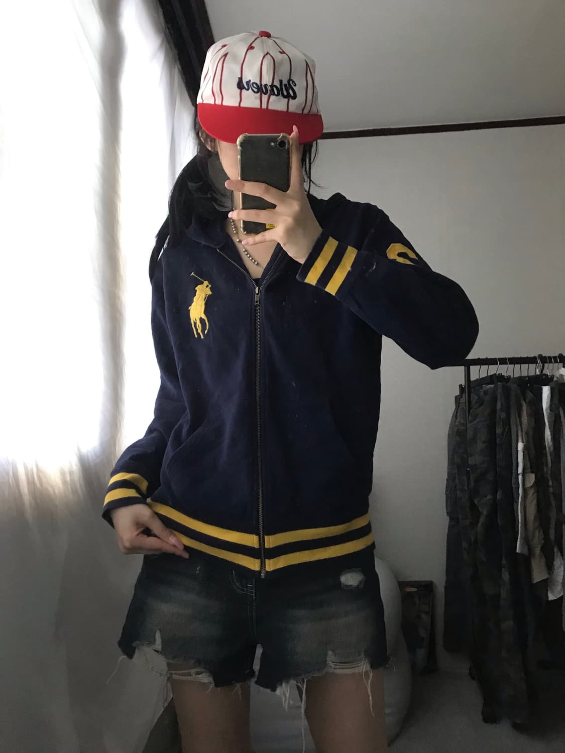 폴로 네이비 빅포니 후드집업 상품이미지1