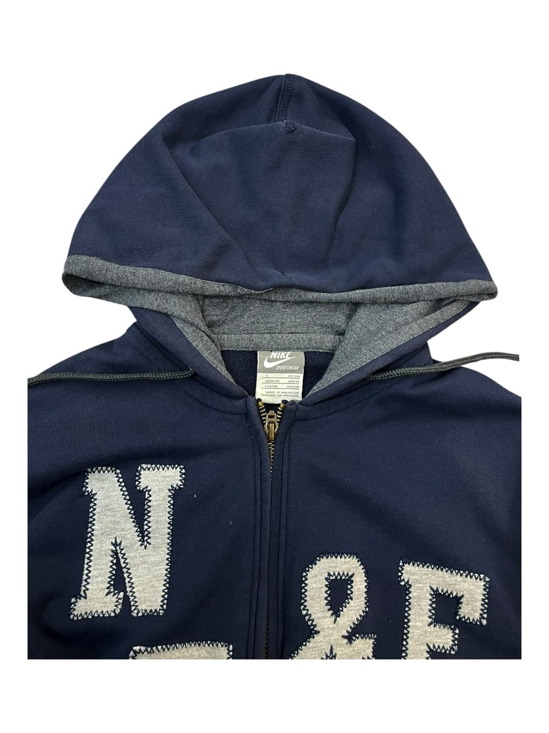 나이키 레터링 후드집업 네이비 S #csz1864 상품이미지5