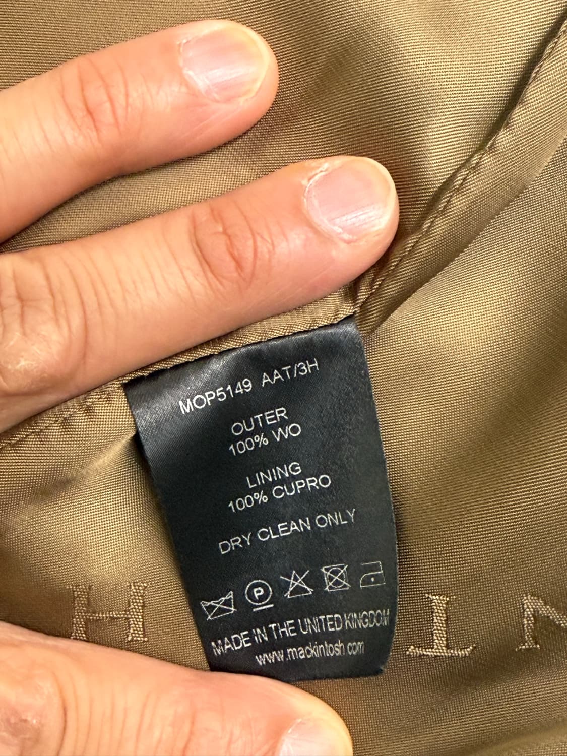 [40] 맥킨토시 하운드투스 체크 울 코트  상품이미지4