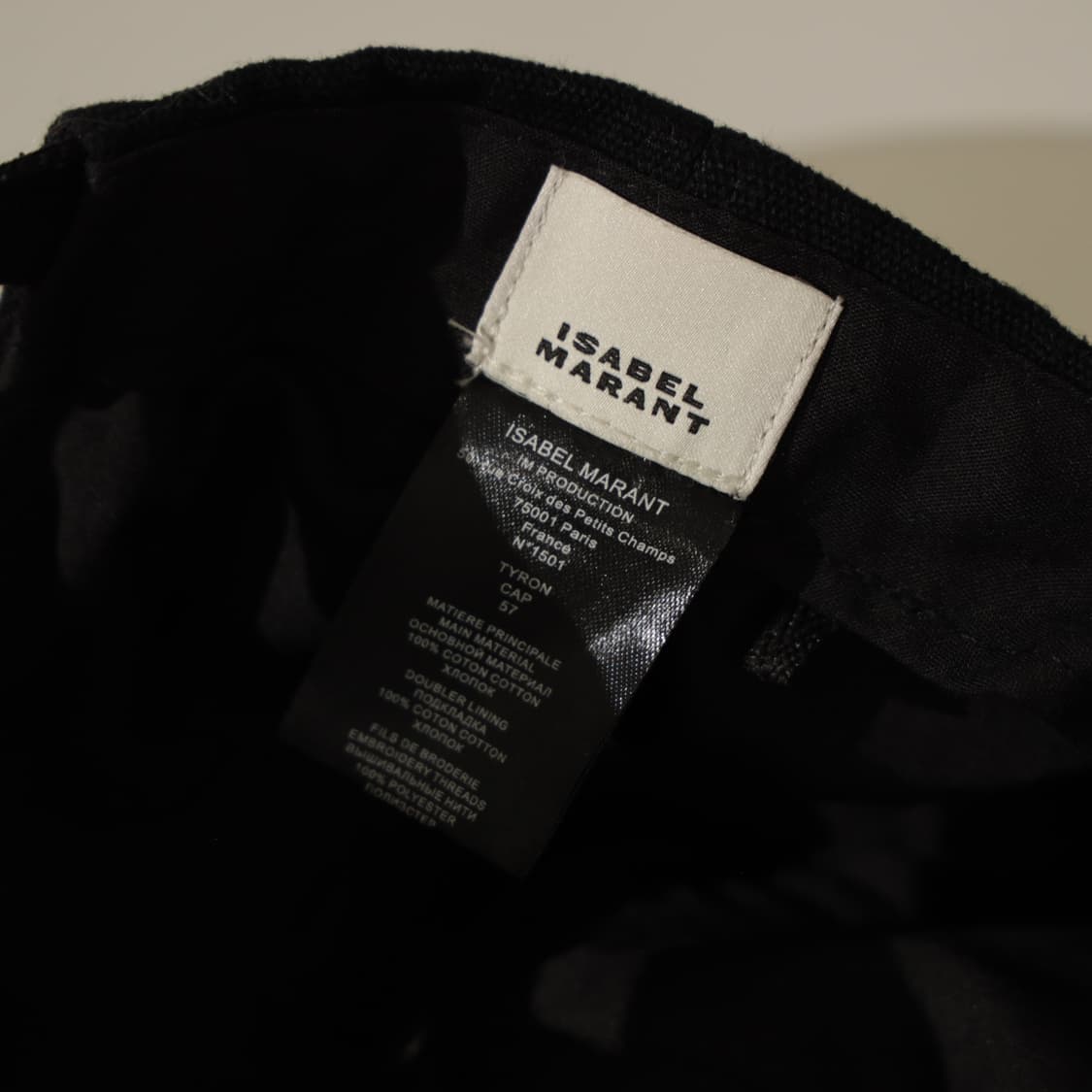 이자벨마랑 블랙 볼캡 상품이미지5