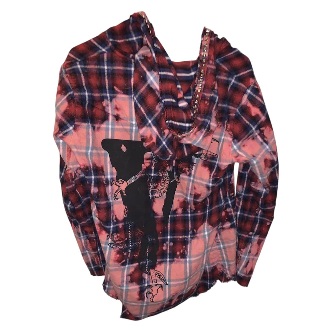 Vlone x clot bleached hooded flannel 상품이미지2