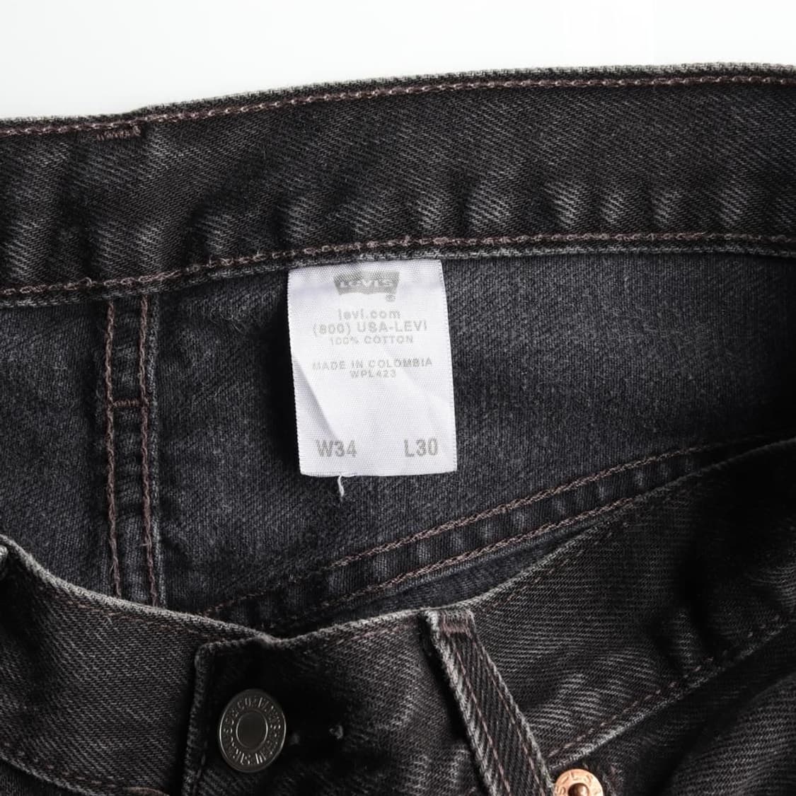 리바이스록 밴드 패치워크 데님 팬츠 청바지 (남성 34in) 상품이미지7