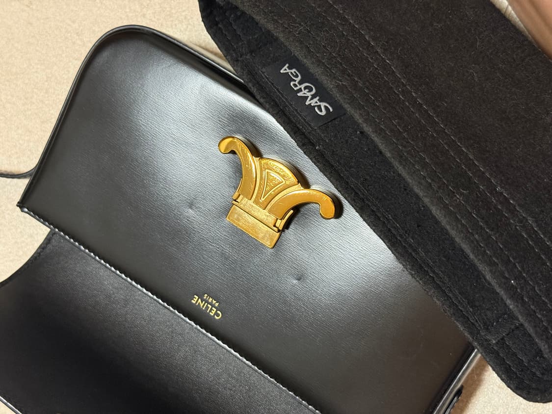 셀린느 클로드 숄더 블랙 상품이미지9